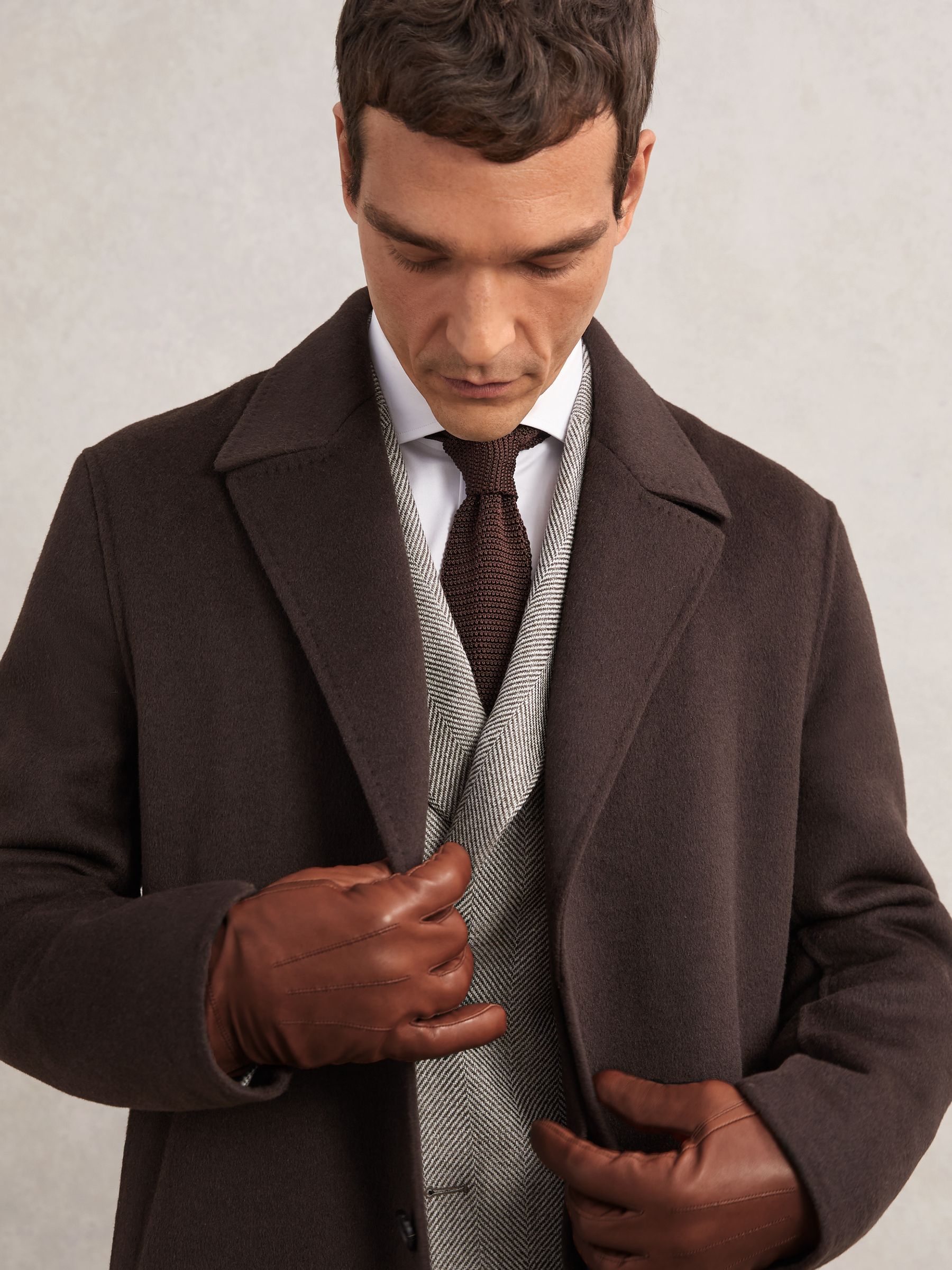 Nappa Leather Gloves in Cognac