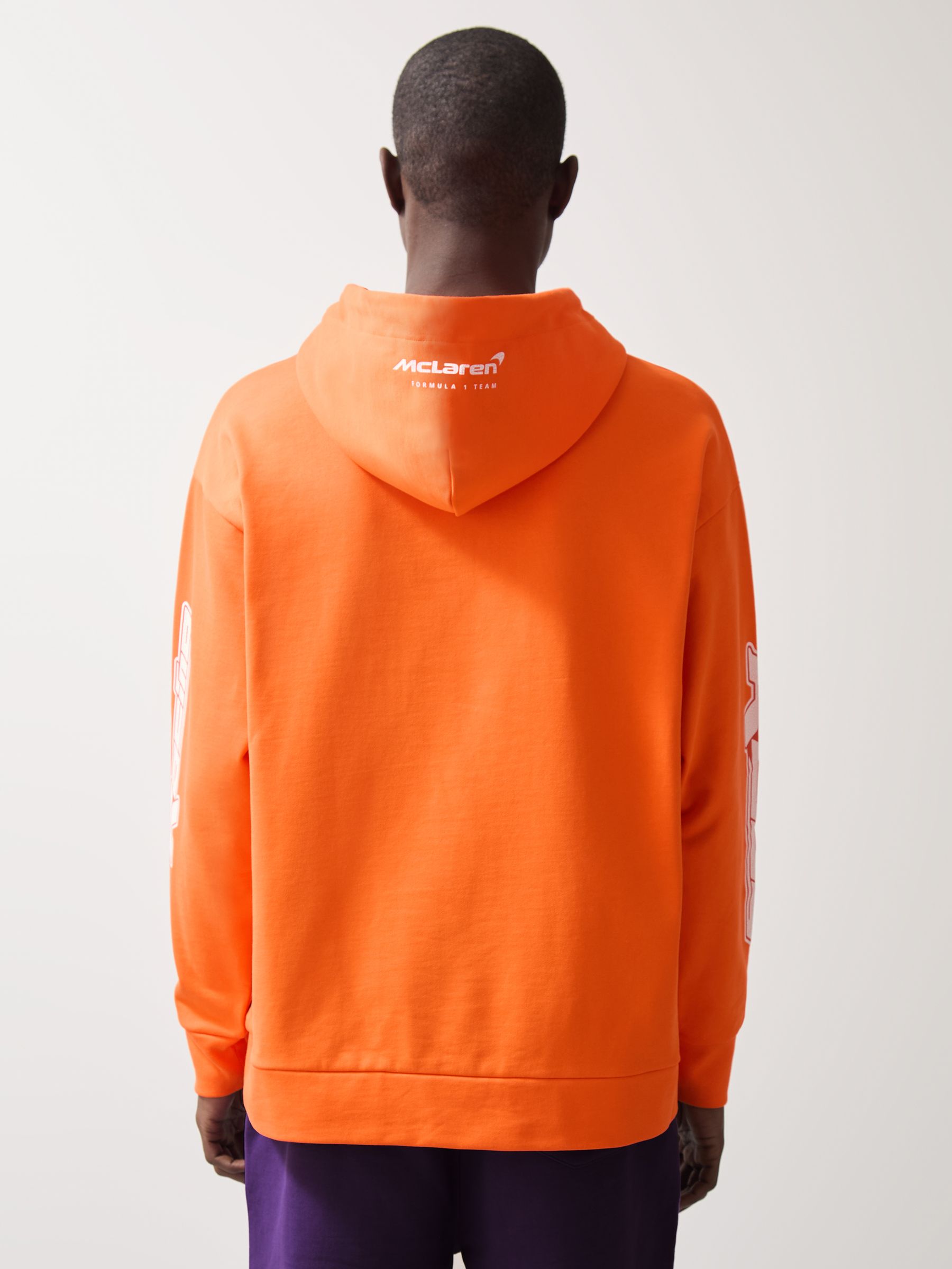 McLaren F1 Team Oversize Toggle Hoodie Unisex Fit in Papaya Orange