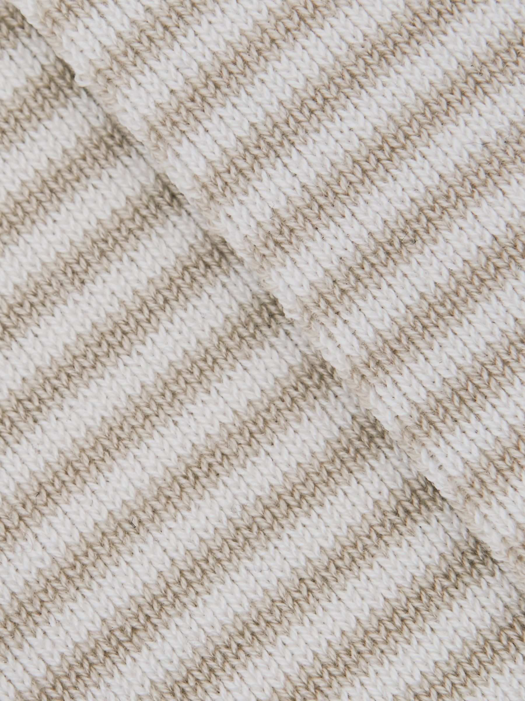 Striped Socks in Ecru/Oatmeal