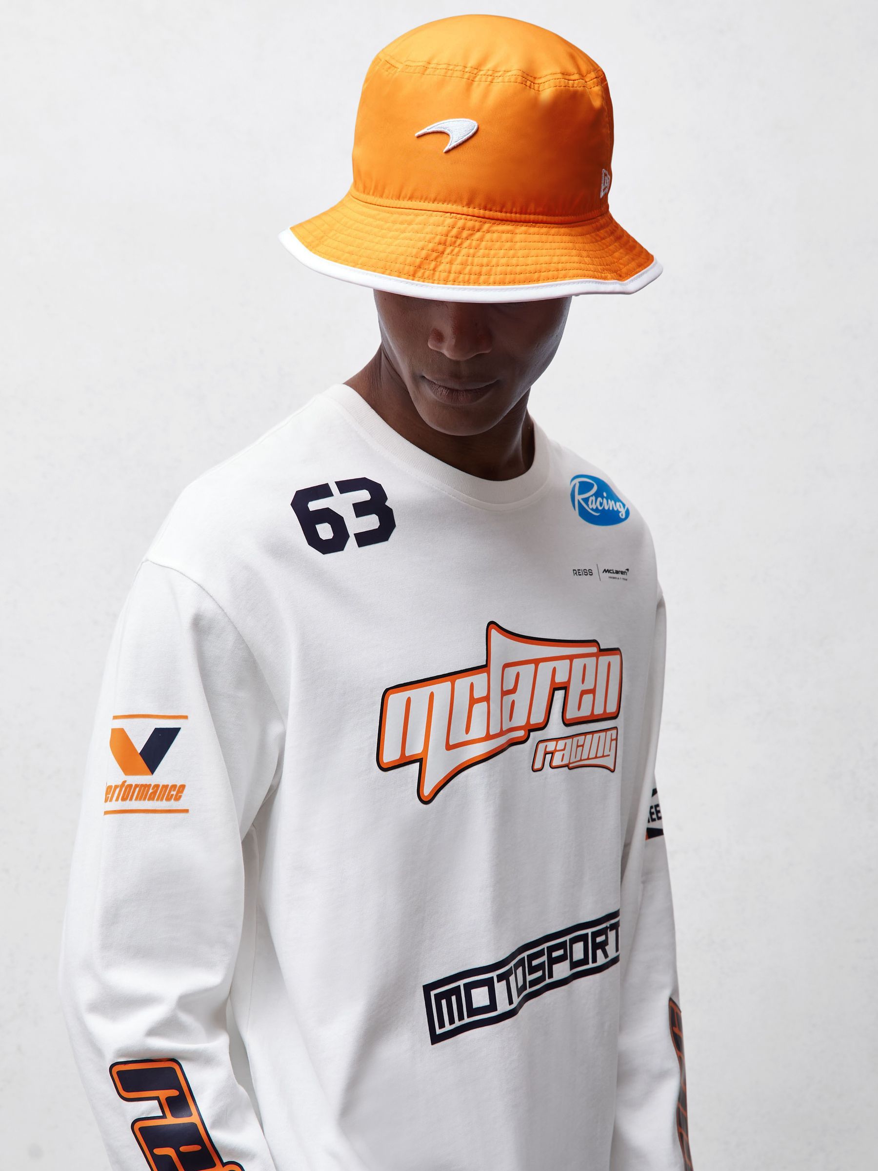 McLaren F1 Team Speedmark Bucket Hat in Papaya Orange