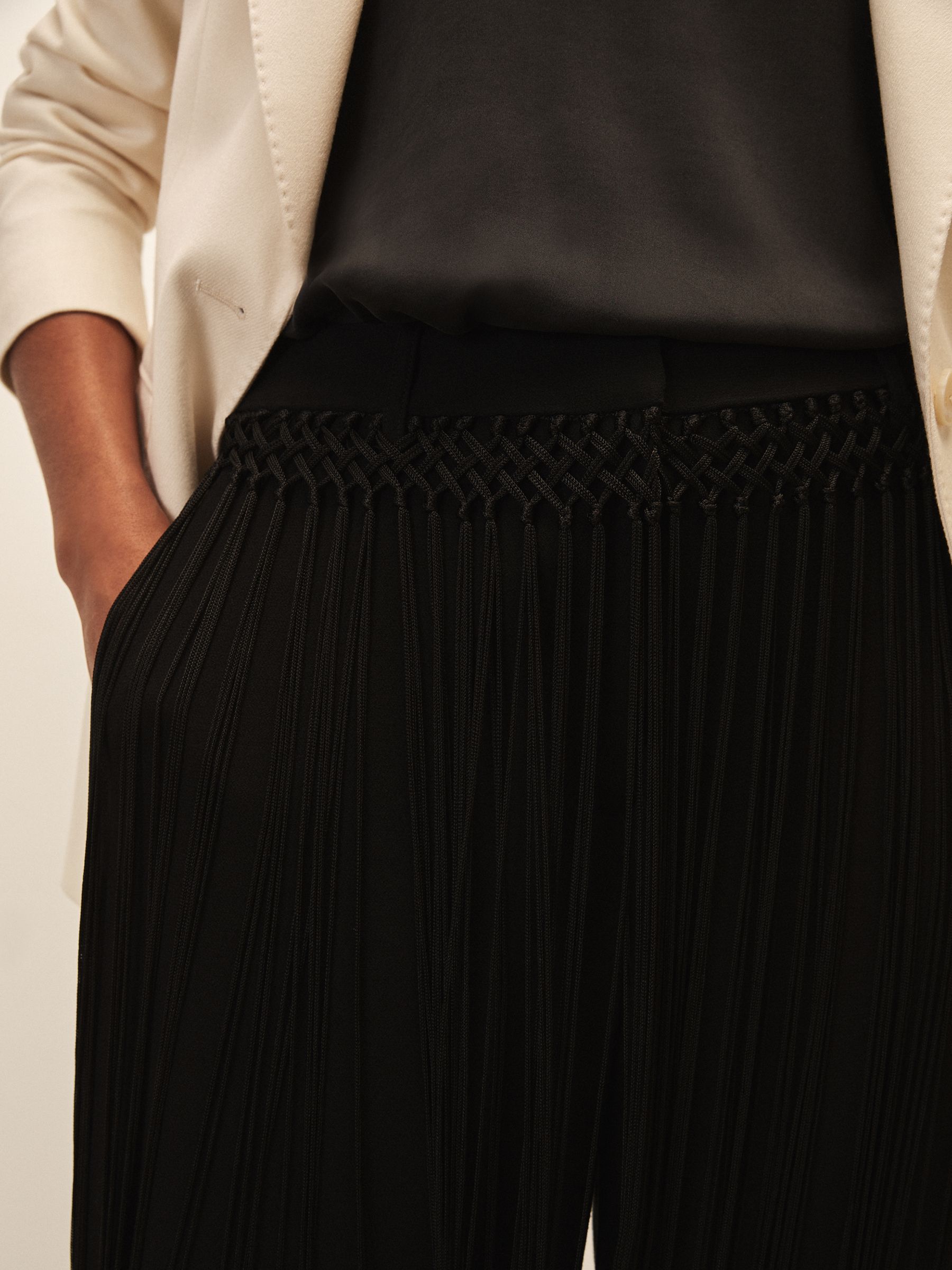 Reiss | Royal Ballet Tassel Trousers in Black