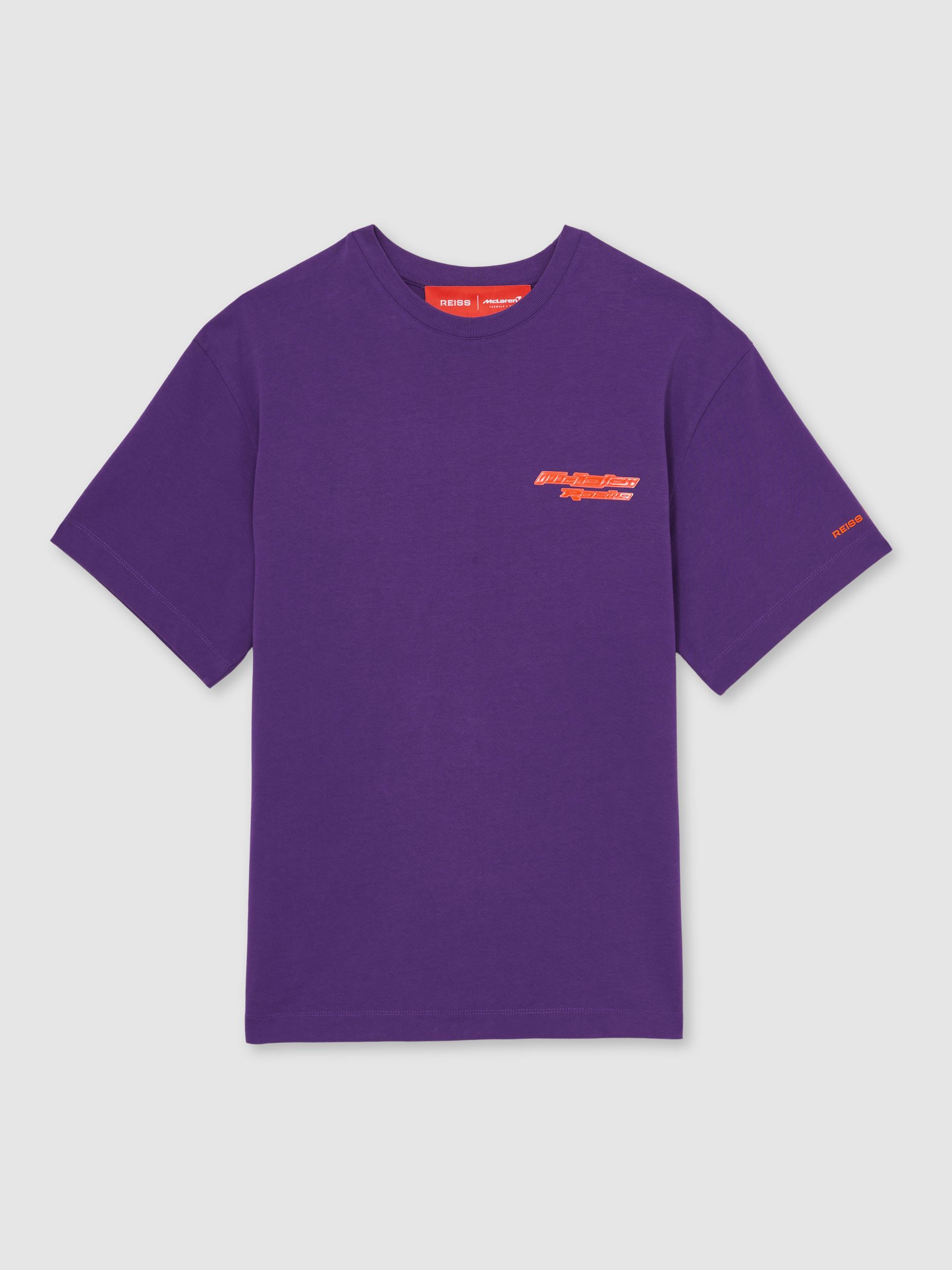 McLaren F1 Team Oversize Unisex Fit Logo T-Shirt in Purple