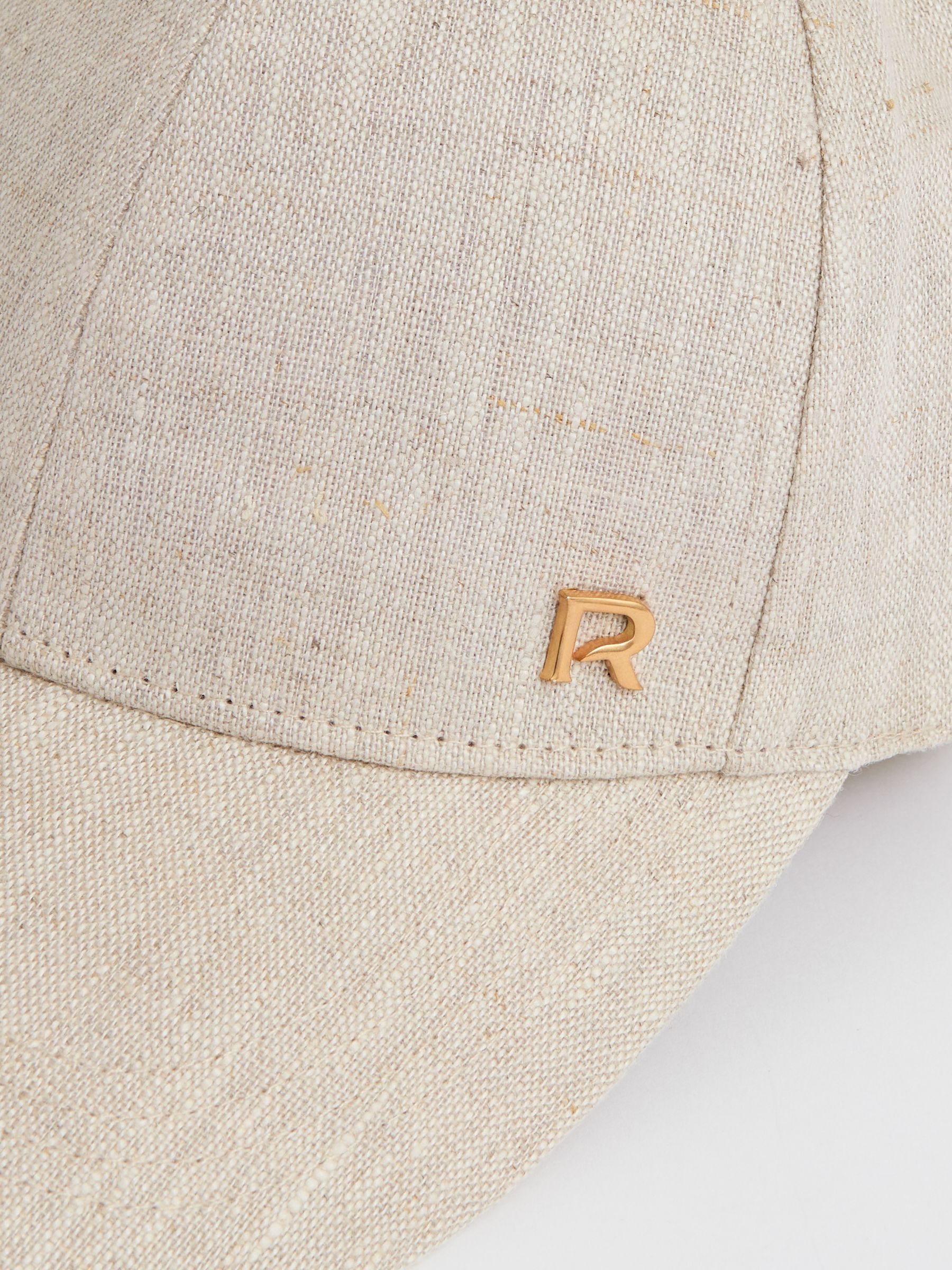 Linen Logo Baseball Cap in Neutral