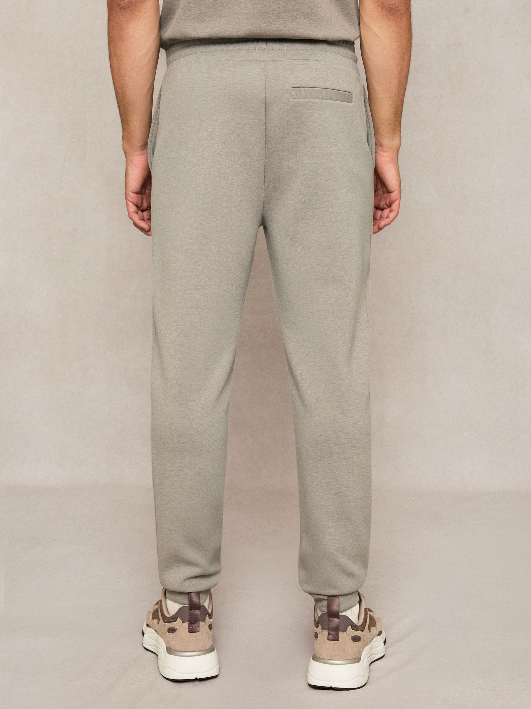 Stretch-Jersey Tailored Joggers in Taupe