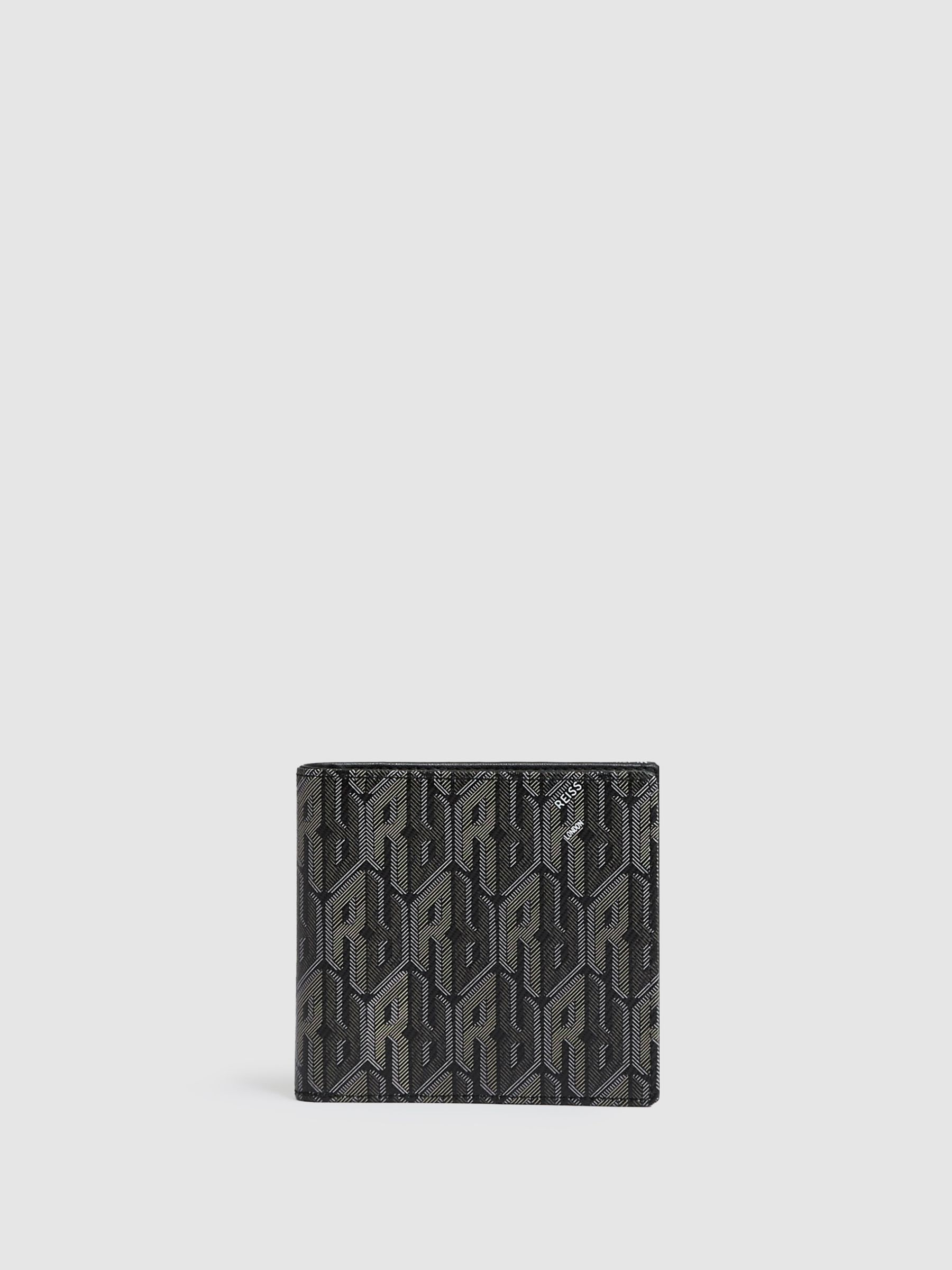 Coated Canvas Monogram Wallet in Black