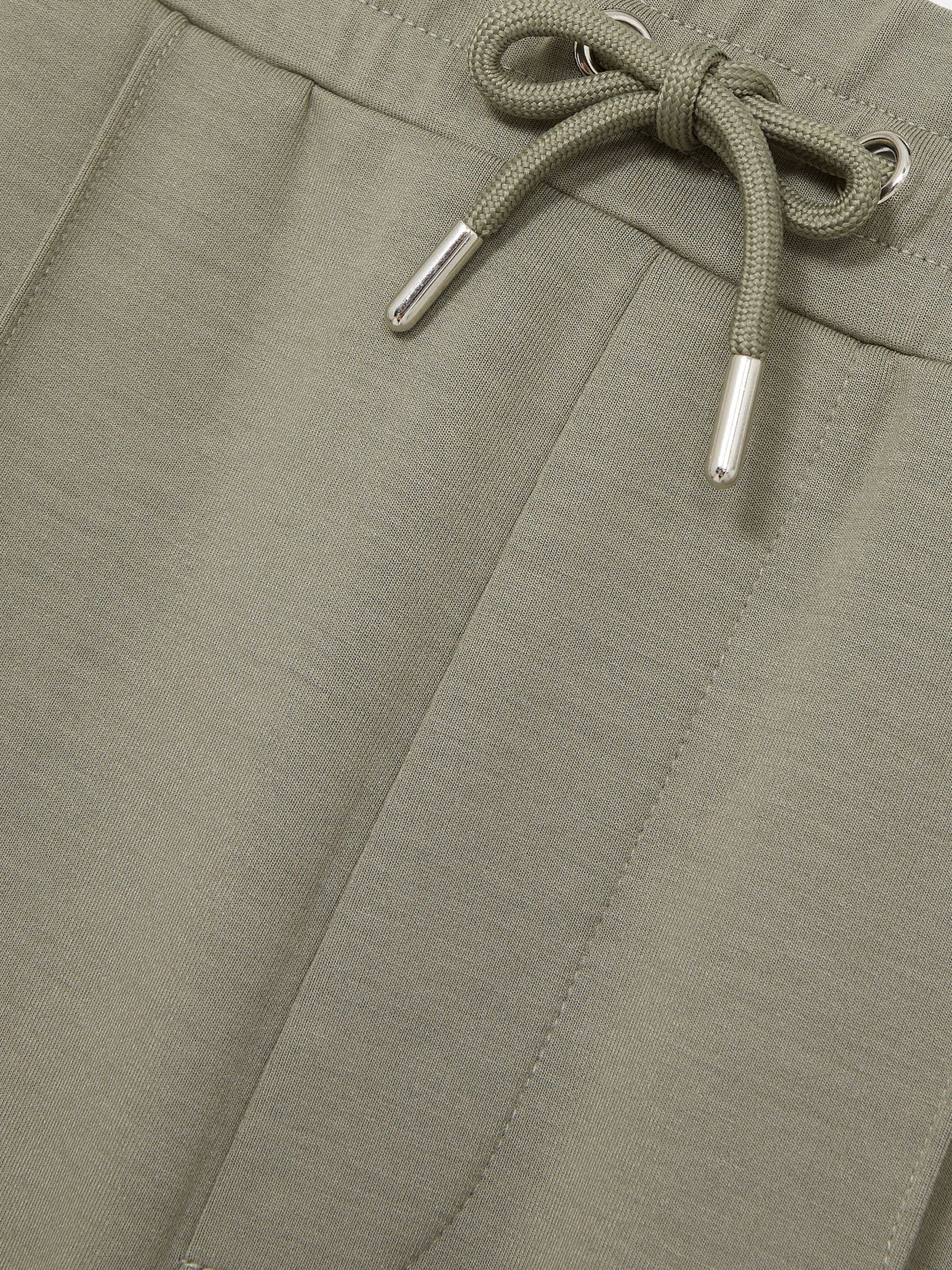 Stretch-Jersey Tailored Joggers in Sage