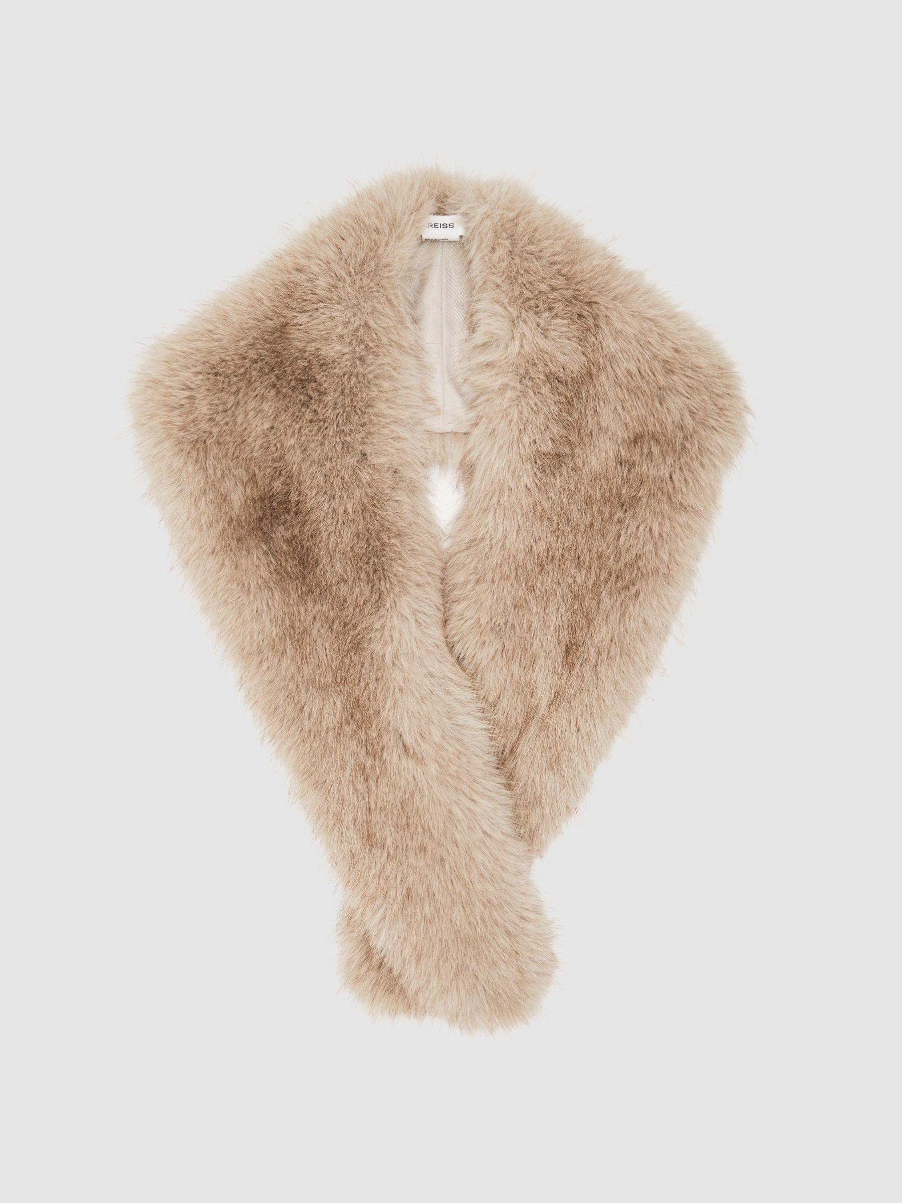Faux-Fur Collar in Neutral