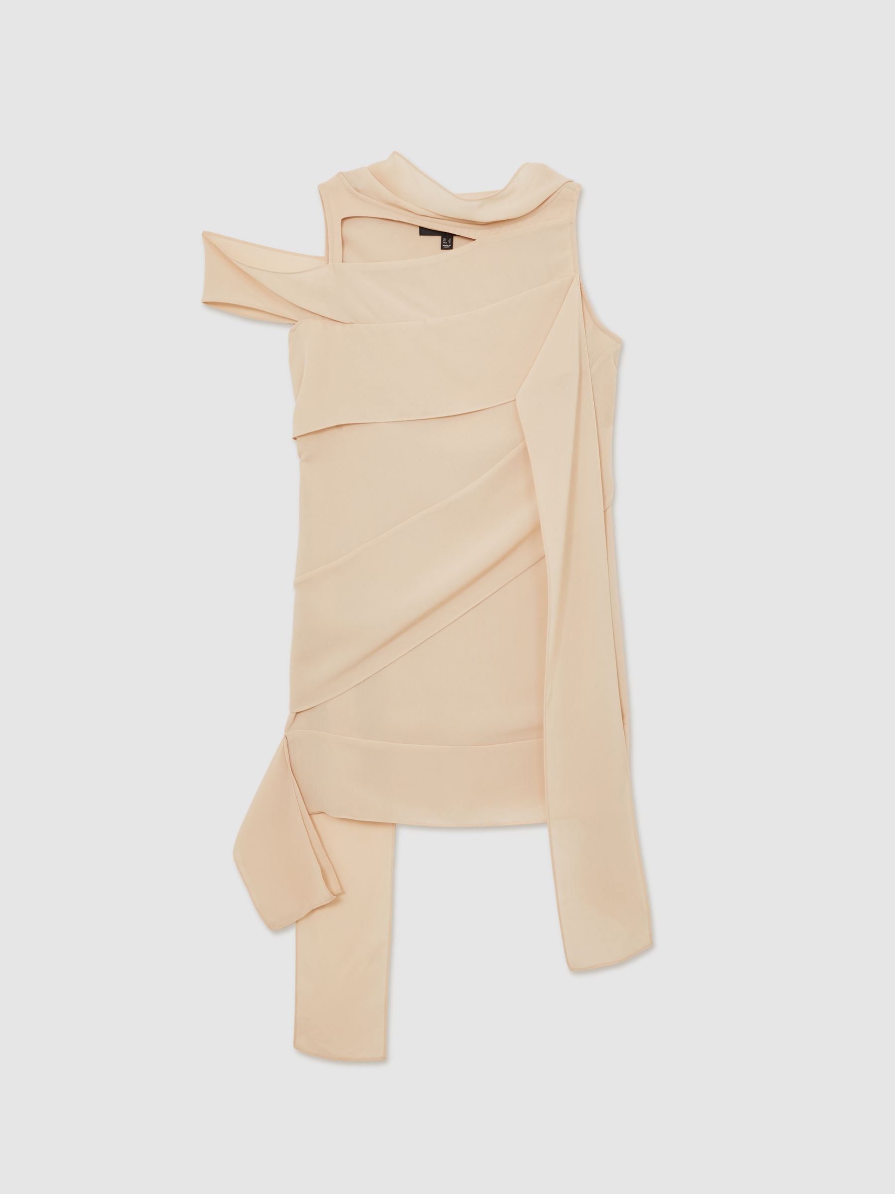 Reiss | Royal Ballet Panel Shift Dress in Pale Pink