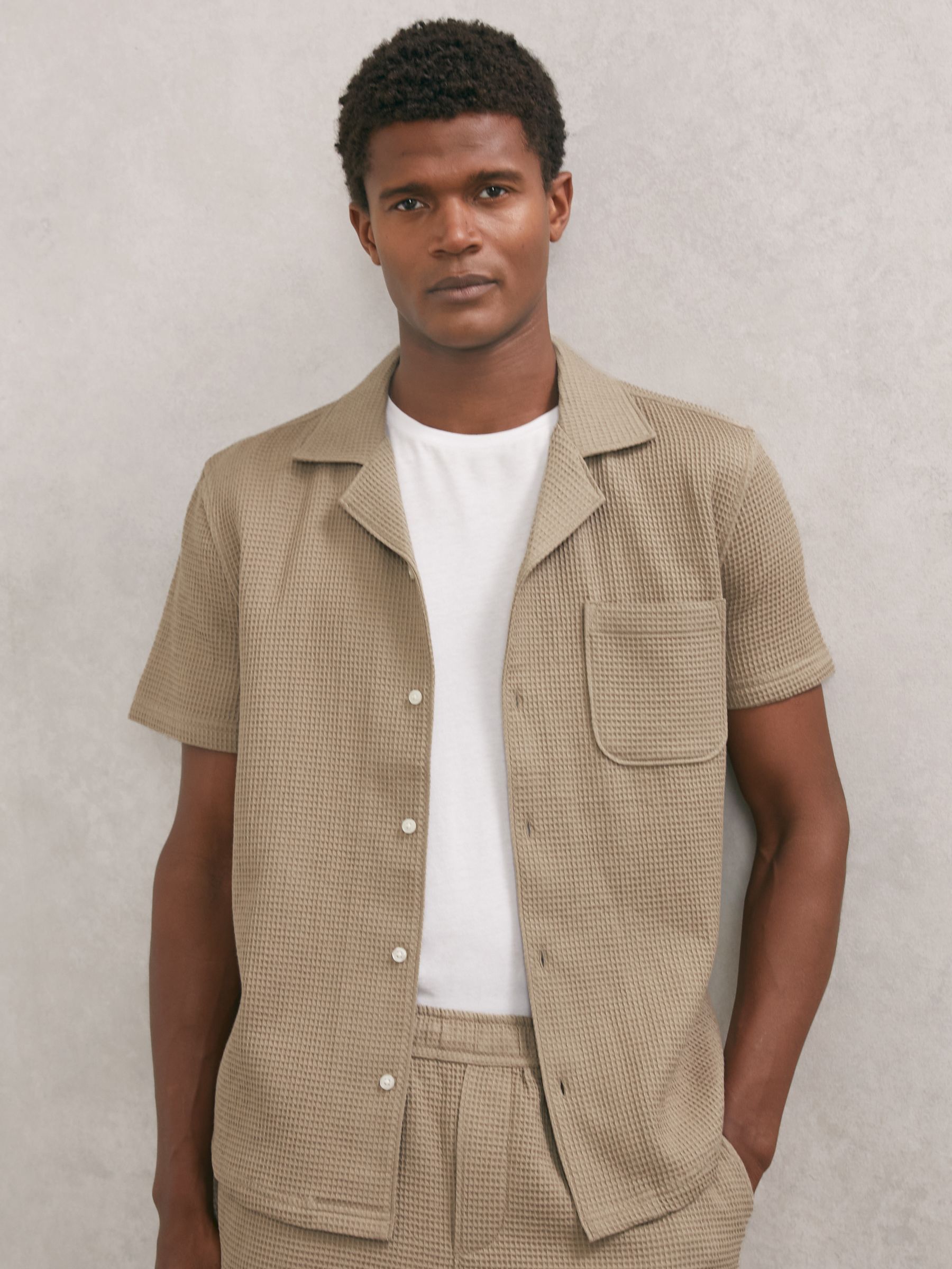 Paige Agoura Shirt in Light Brown