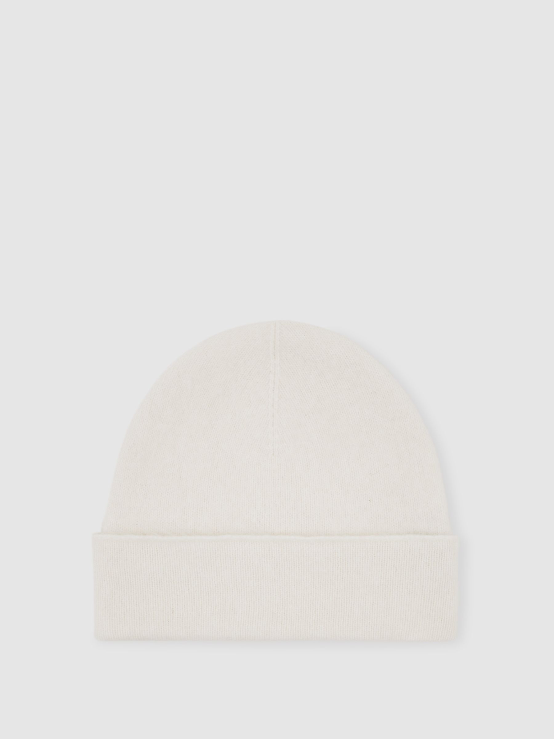 100% Cashmere Beanie in Cream