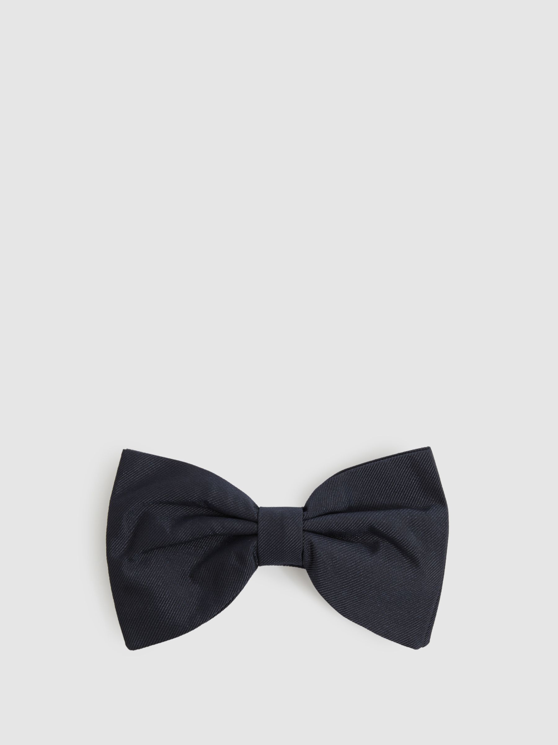 Grosgrain Silk Bow Tie in Navy