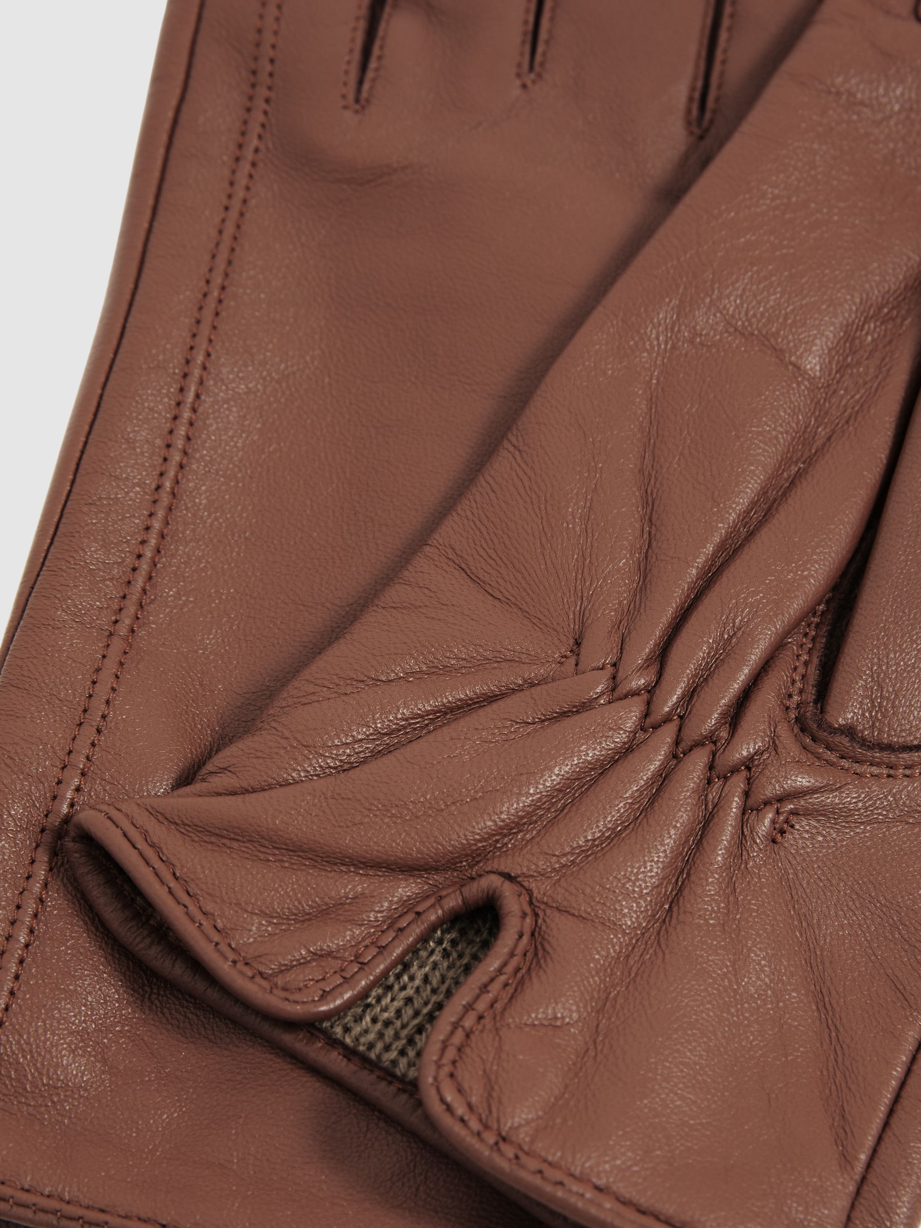 Leather Gloves in Tan