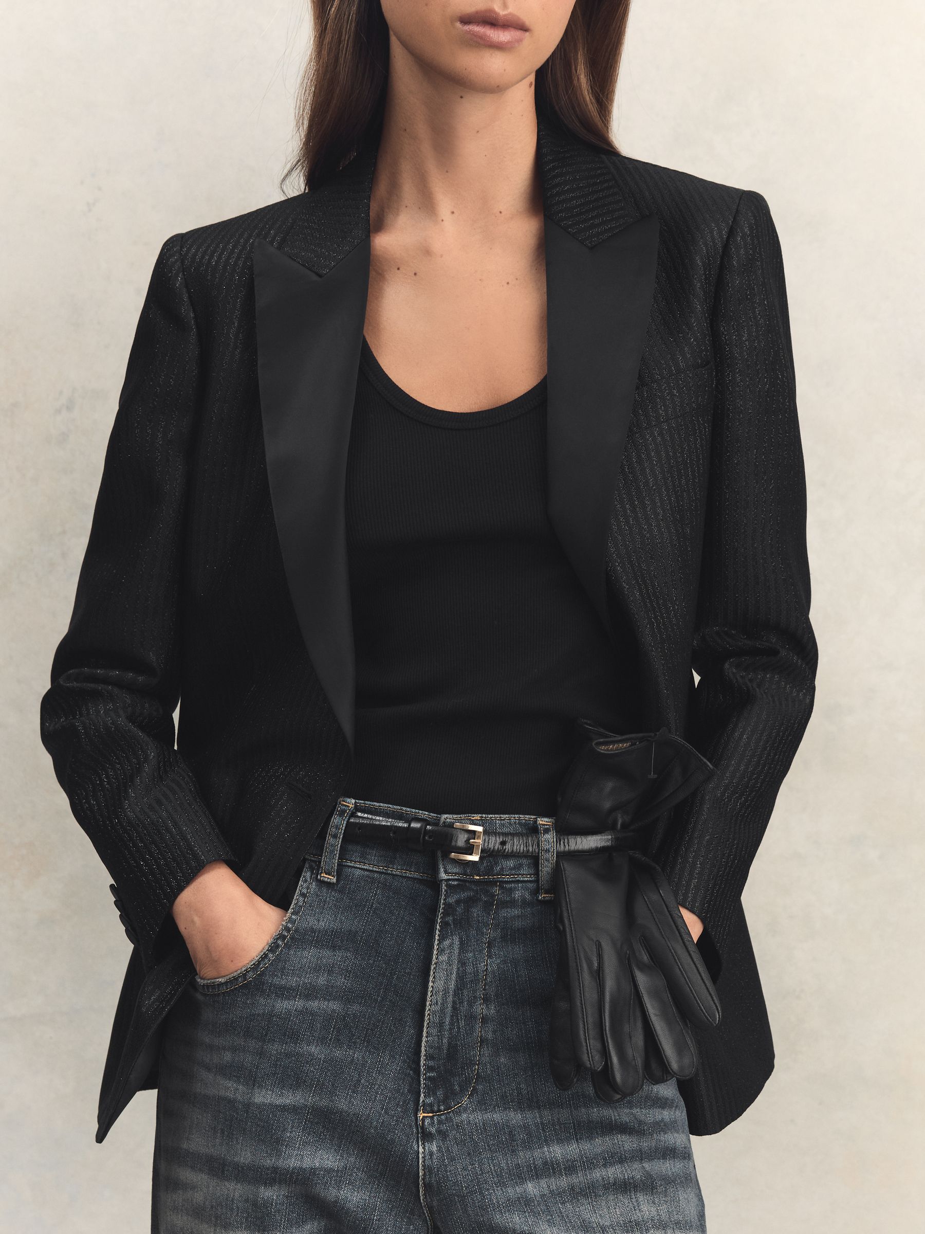 Leather Gloves in Black