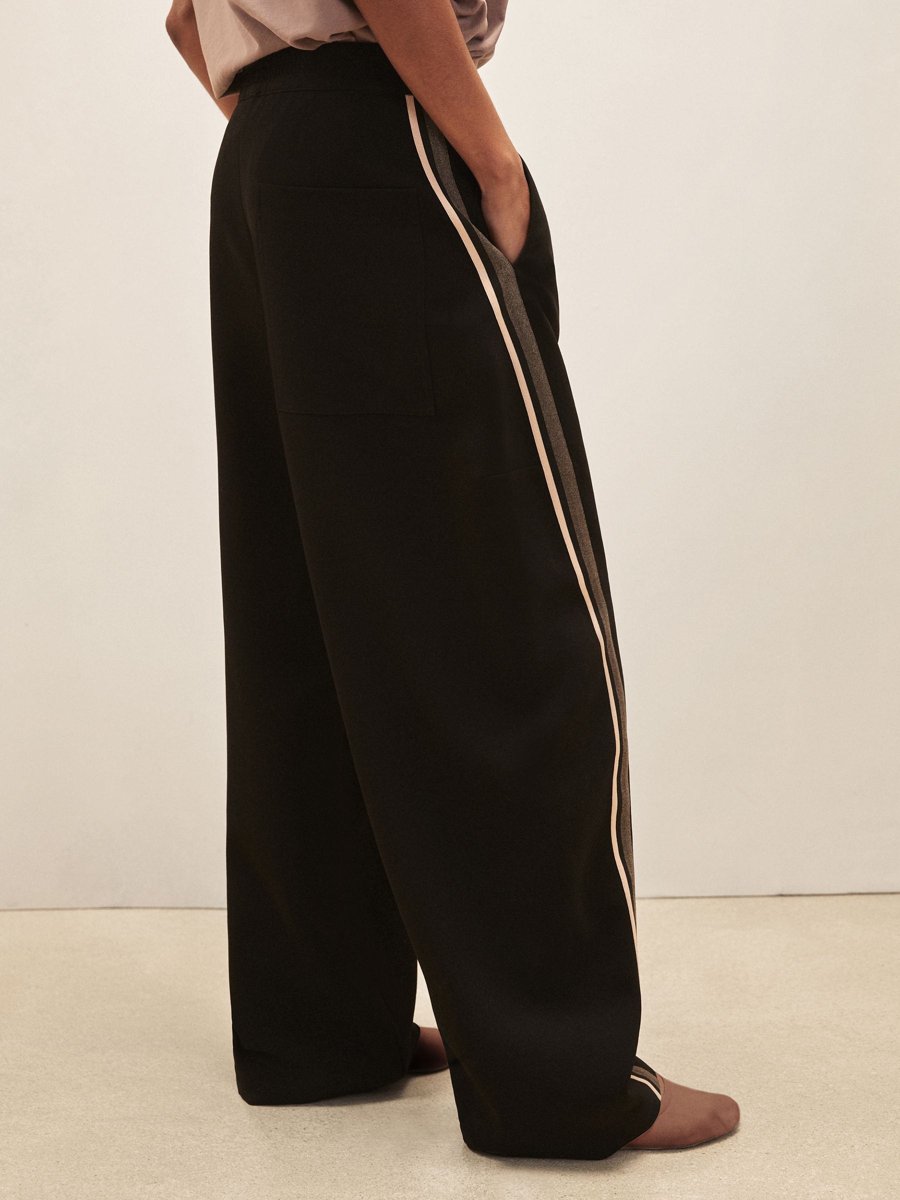 Reiss | Royal Ballet Stripe Trousers in Black