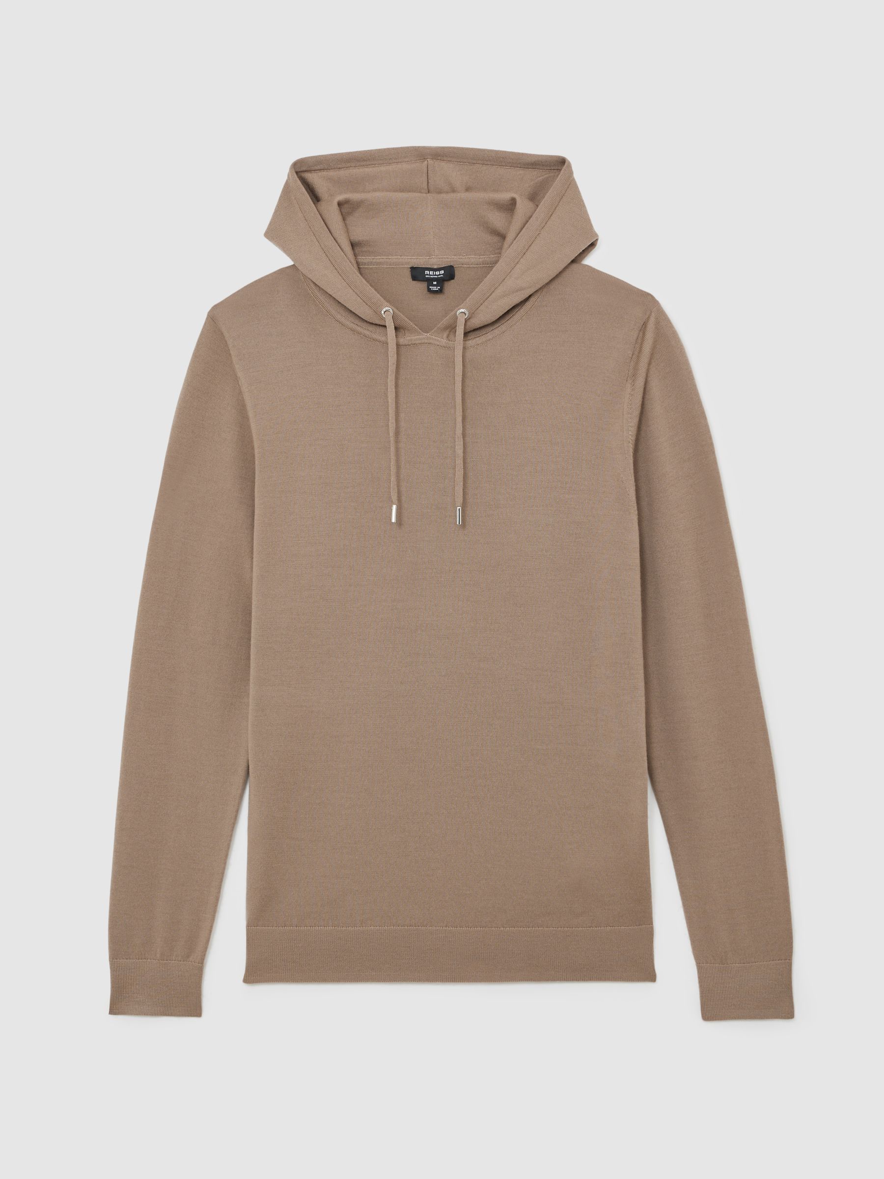 Hoodie in Camel Brown