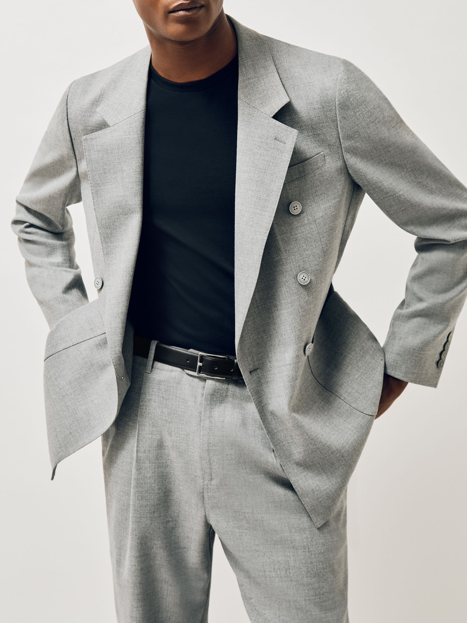 Smooth Leather Belt in Chocolate