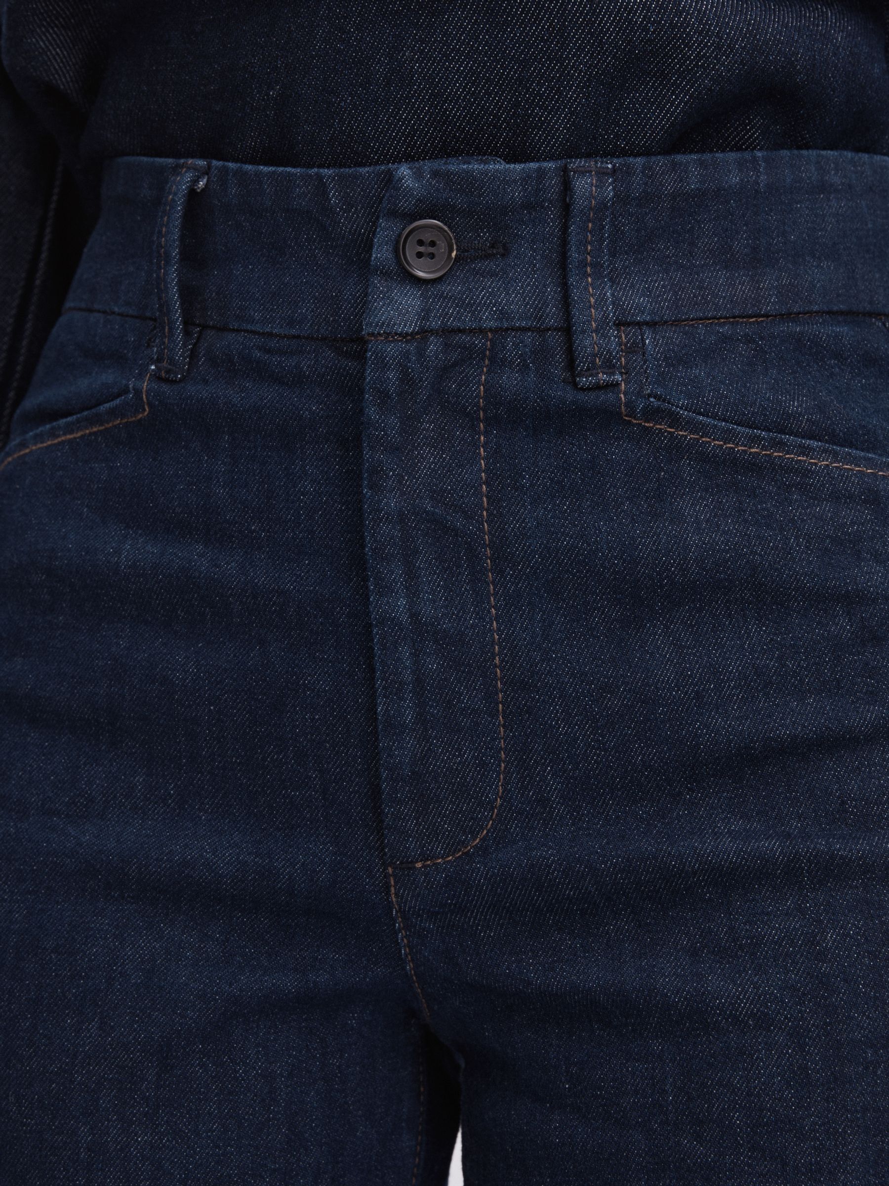 Paige High Rise Wide Leg Jeans in Edinburgh Dark Blue