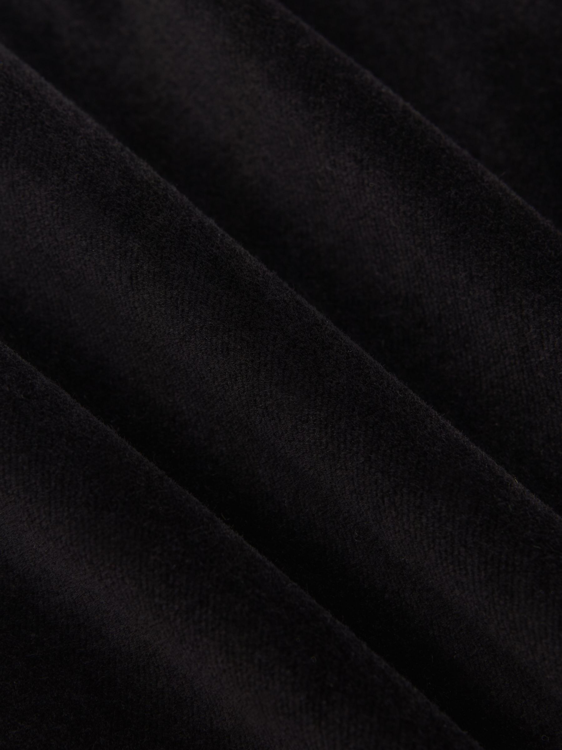 Velvet Single-Breasted Blazer Tailored Fit in Black