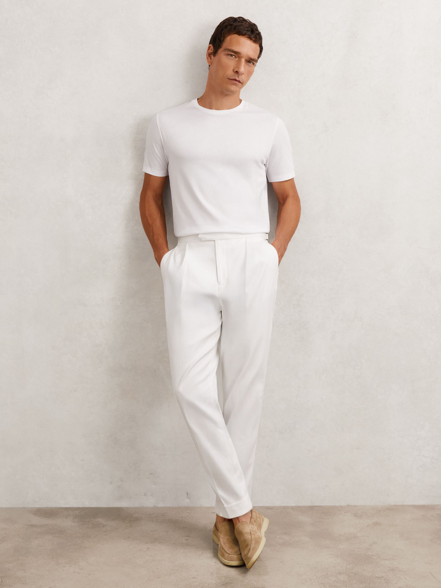 Cotton Crew-Neck T-Shirt in White