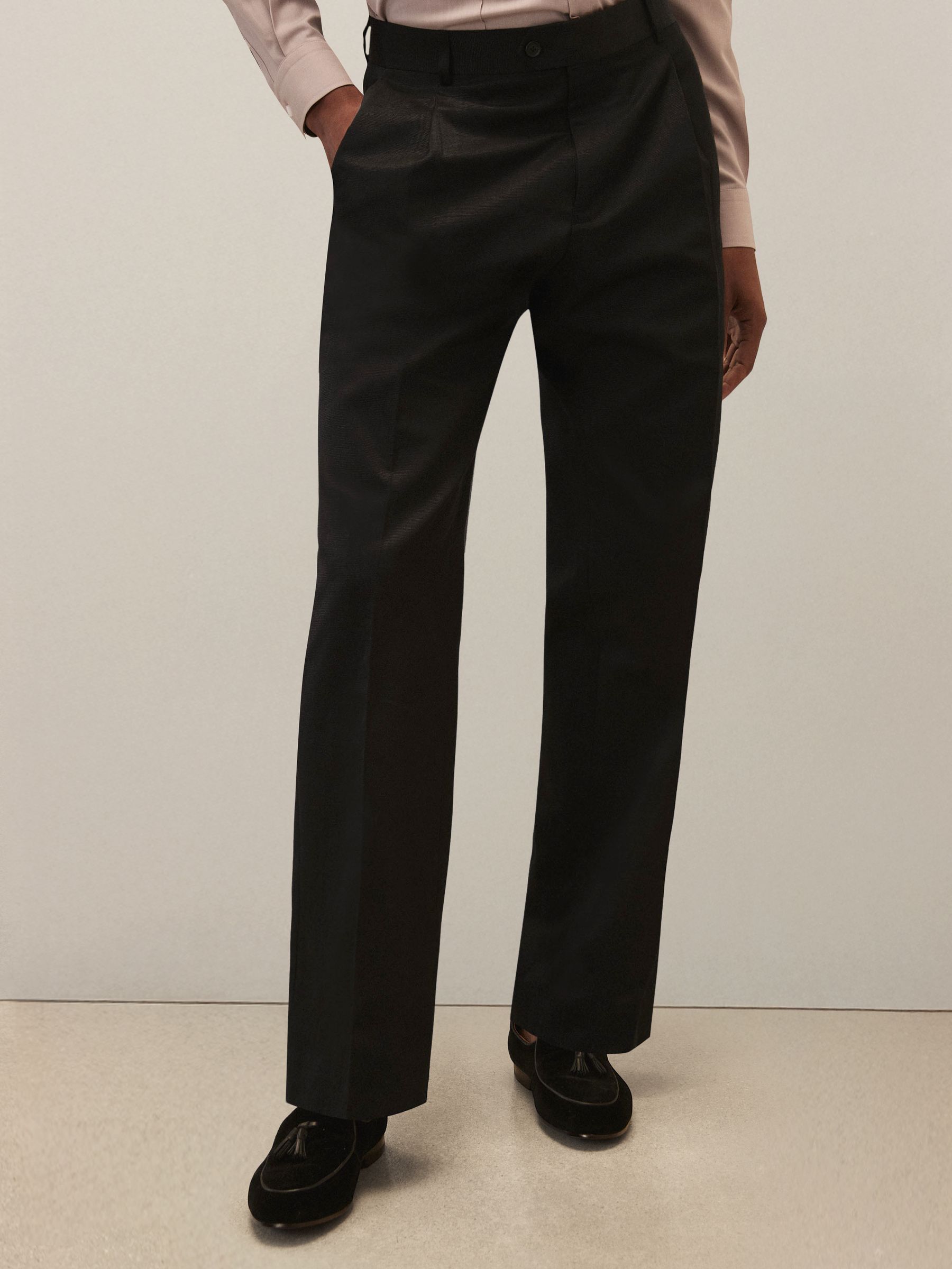 Reiss | Royal Ballet Wide Trousers in Black