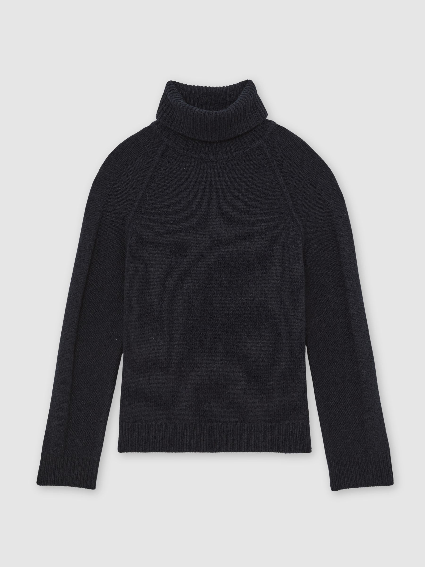 9-13 yrs Wool-Cashmere Roll-Neck Jumper in Navy