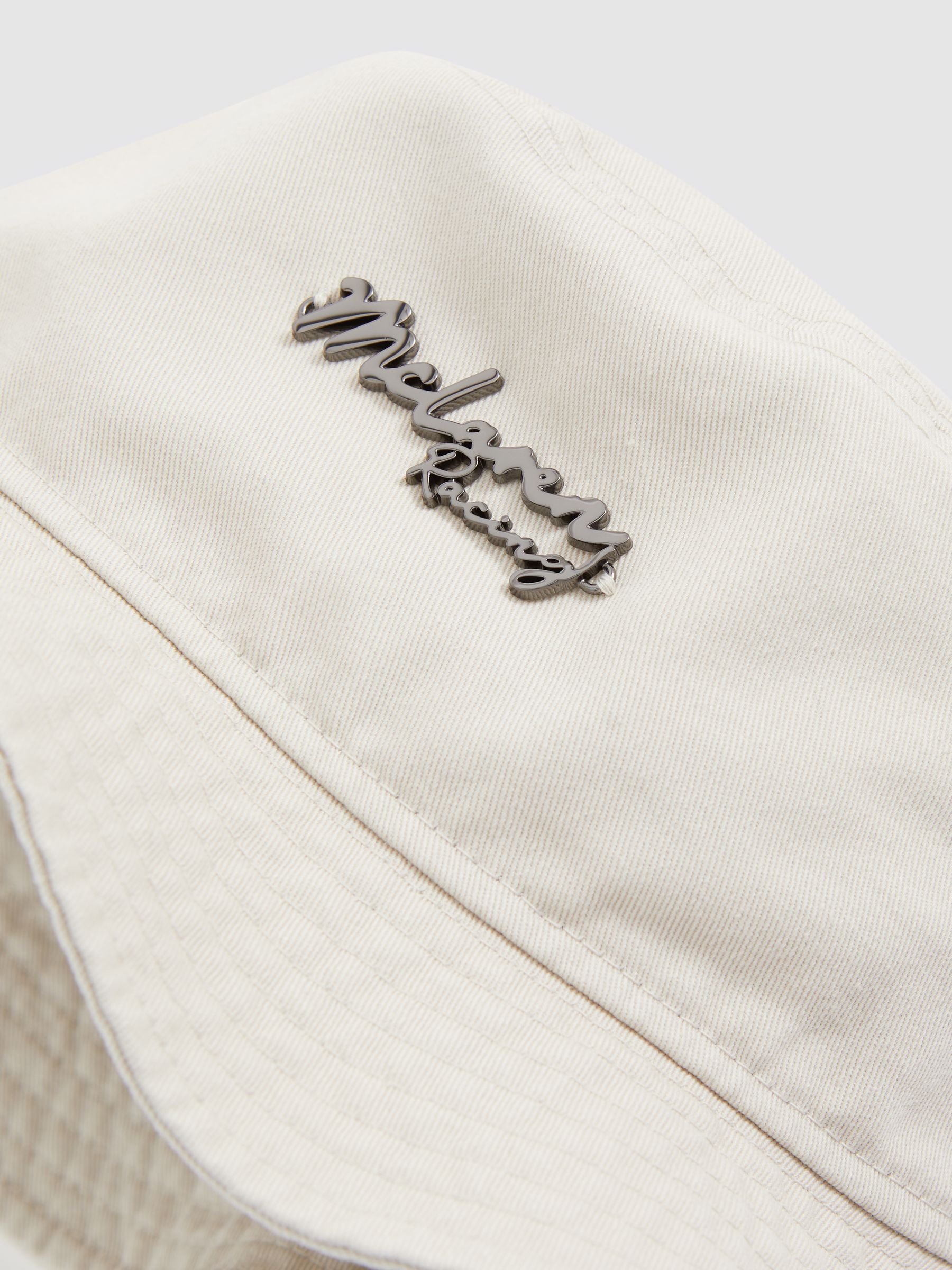 Unisex Fit McLaren Racing Cotton Bucket Hat in Papaya Orange