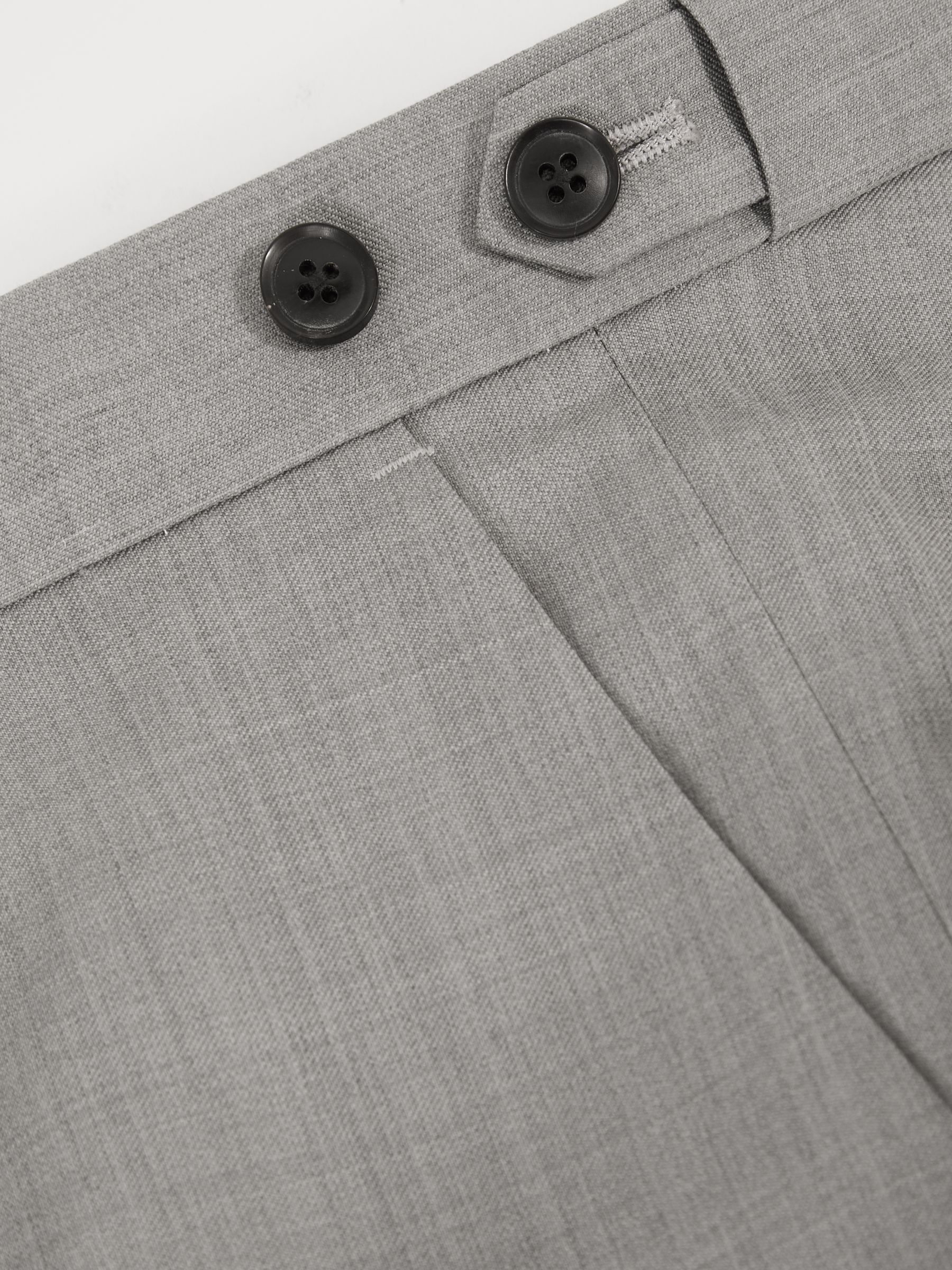 Slim-Fit Wool Suit Trousers in Mid Grey