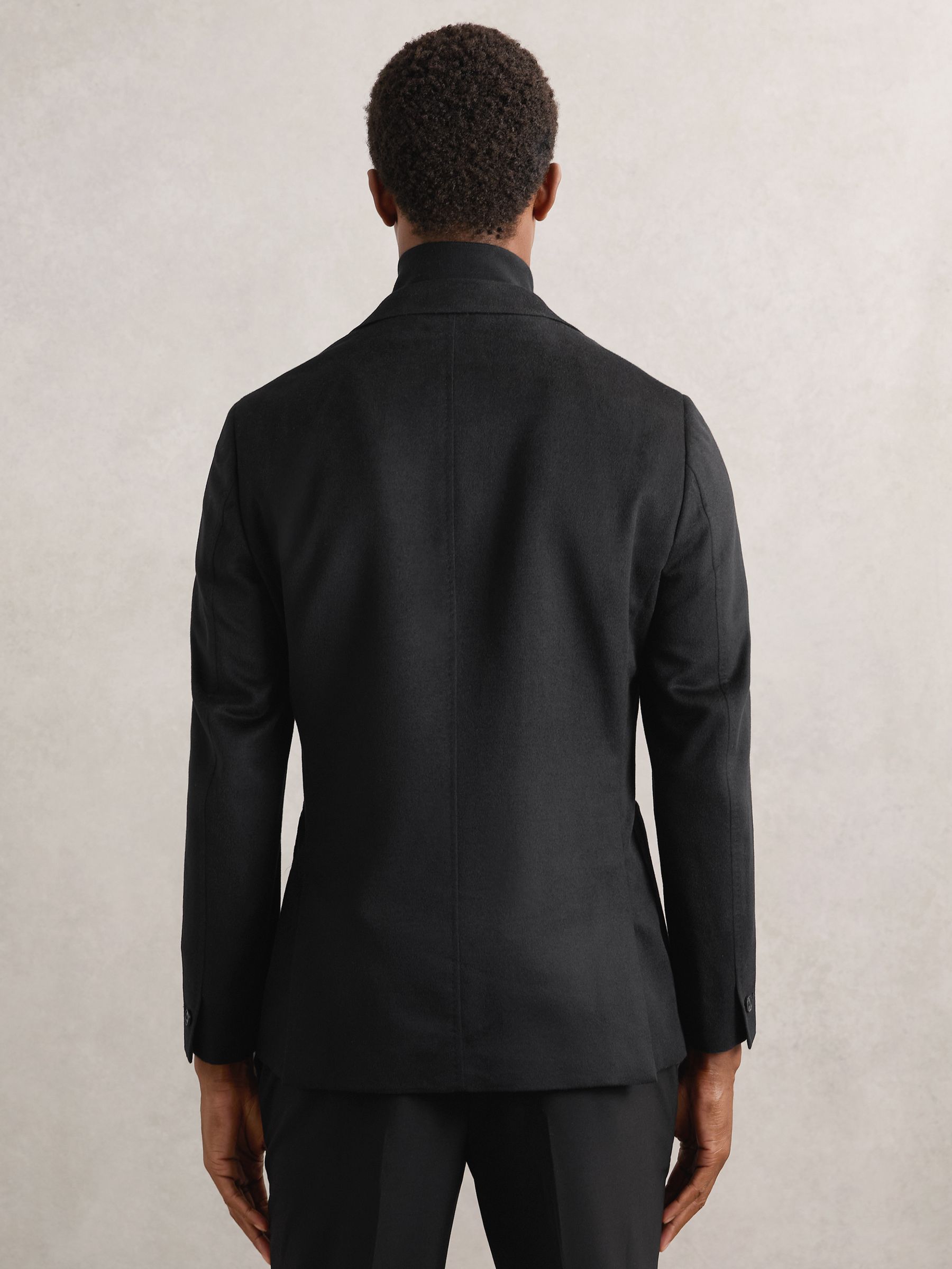 Single-Breasted Blazer With Gilet Insert Tailored-Fit in Black