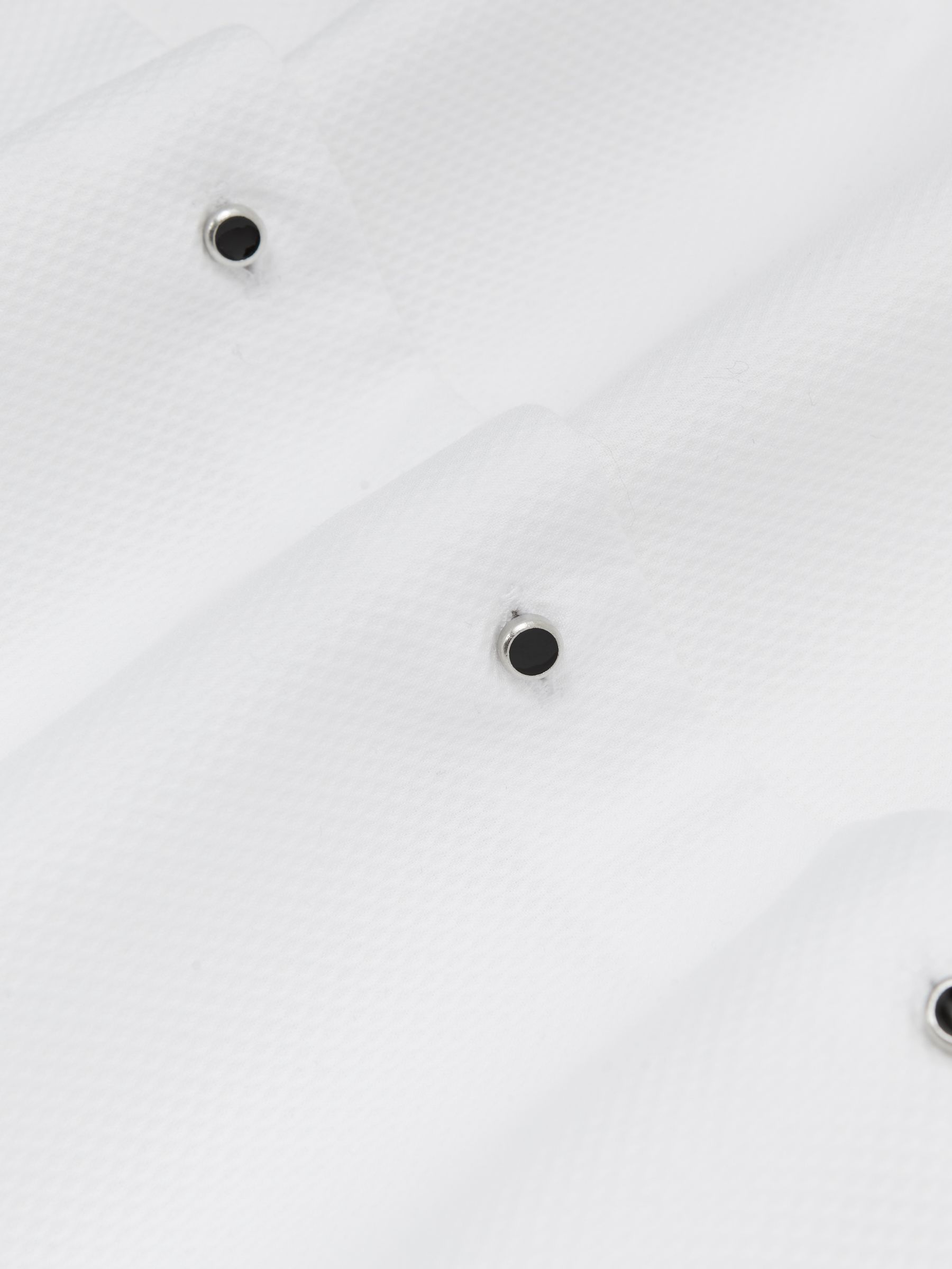 Regular Fit Cotton Double-Cuff Dinner Shirt in White