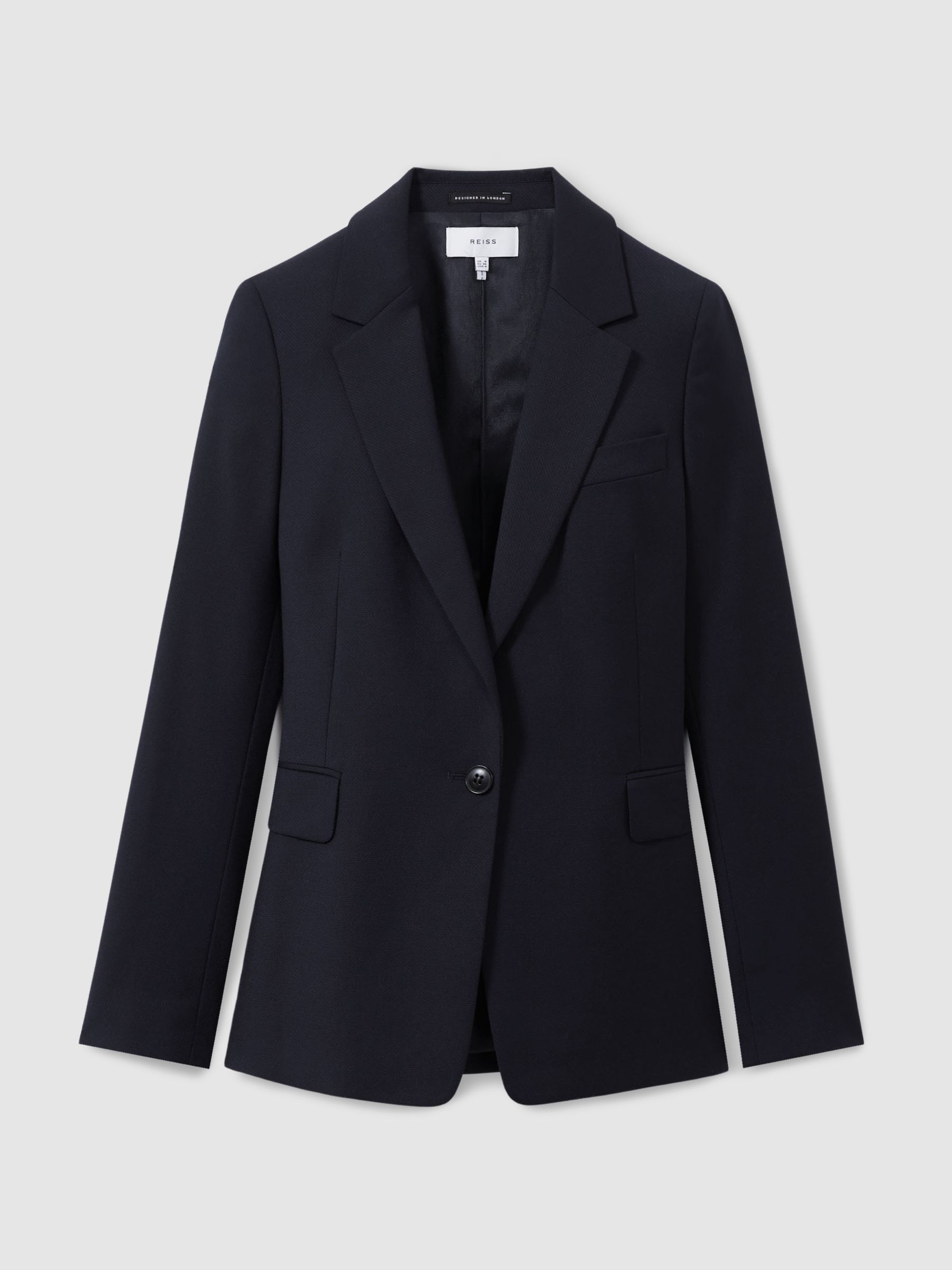 Single Breasted Suit Blazer in Navy