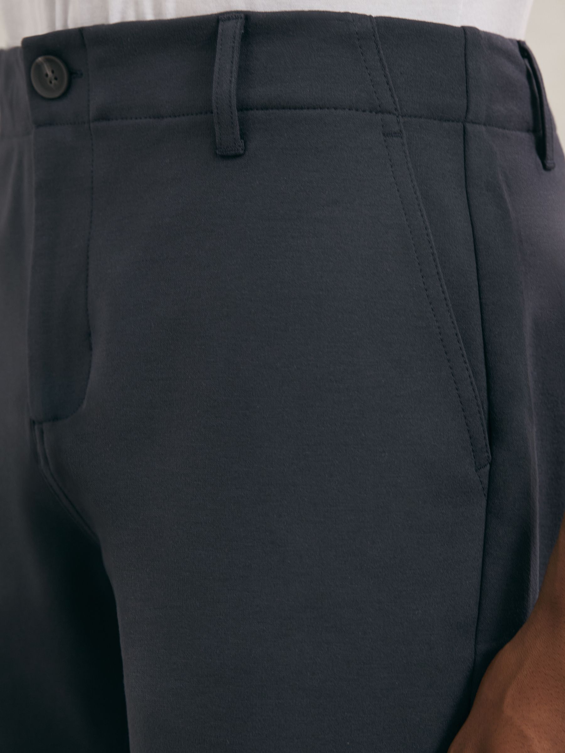 Paige Slim-Fit Stretch Shorts in Navy