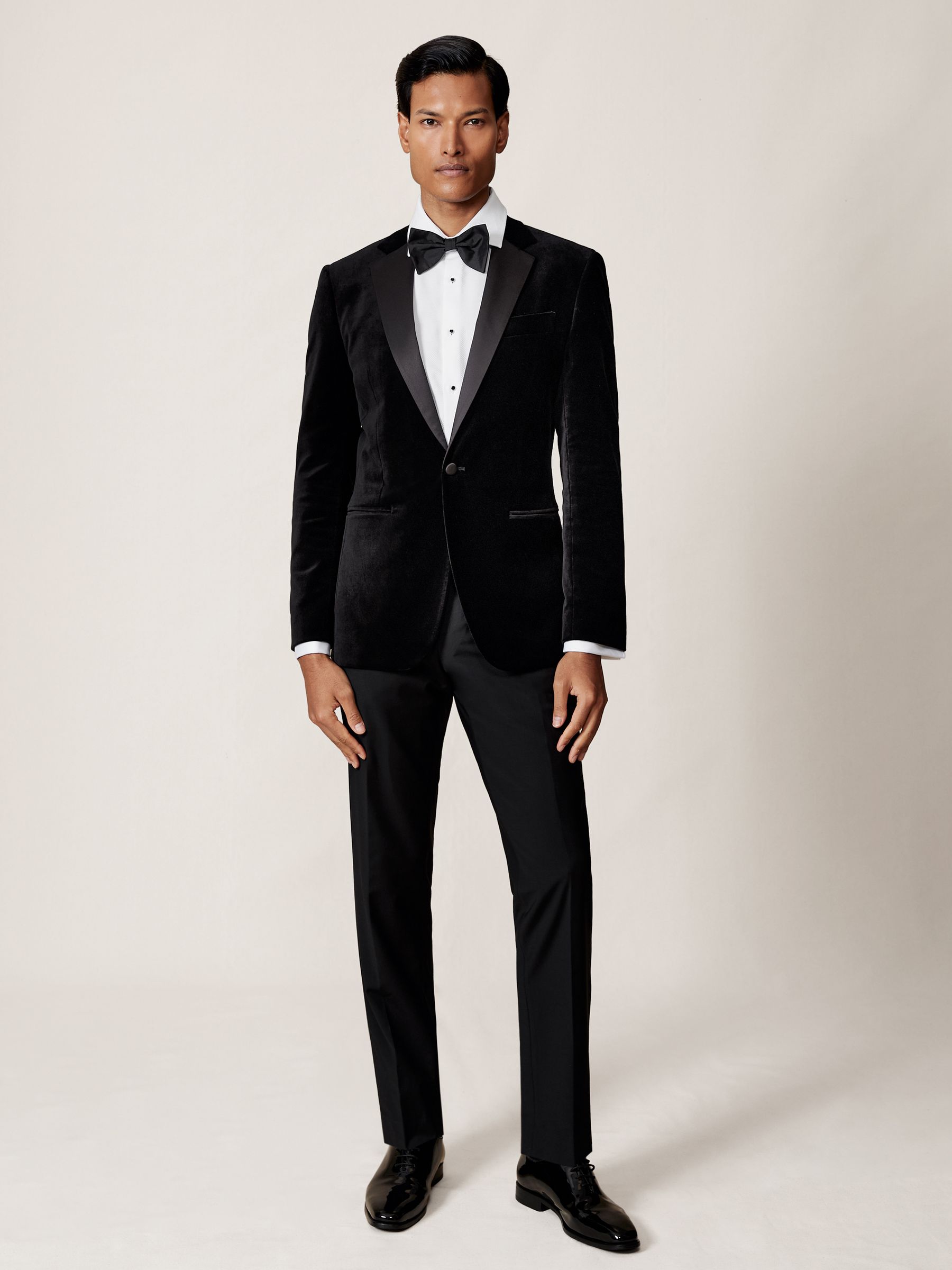 Slim Fit Cotton Double-Cuff Dinner Shirt in White