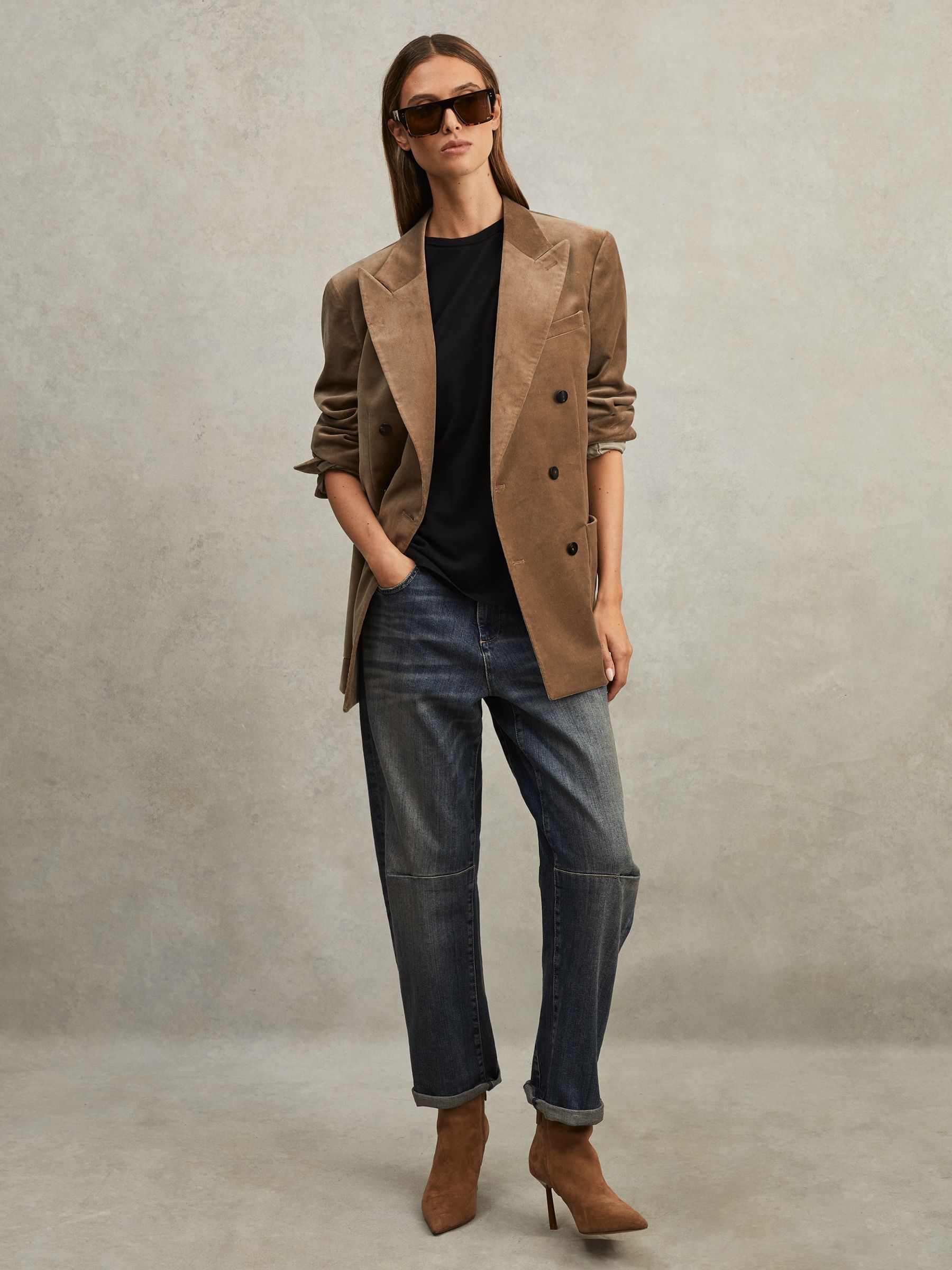 Cotton-Jersey Crew Neck T-Shirt in Black