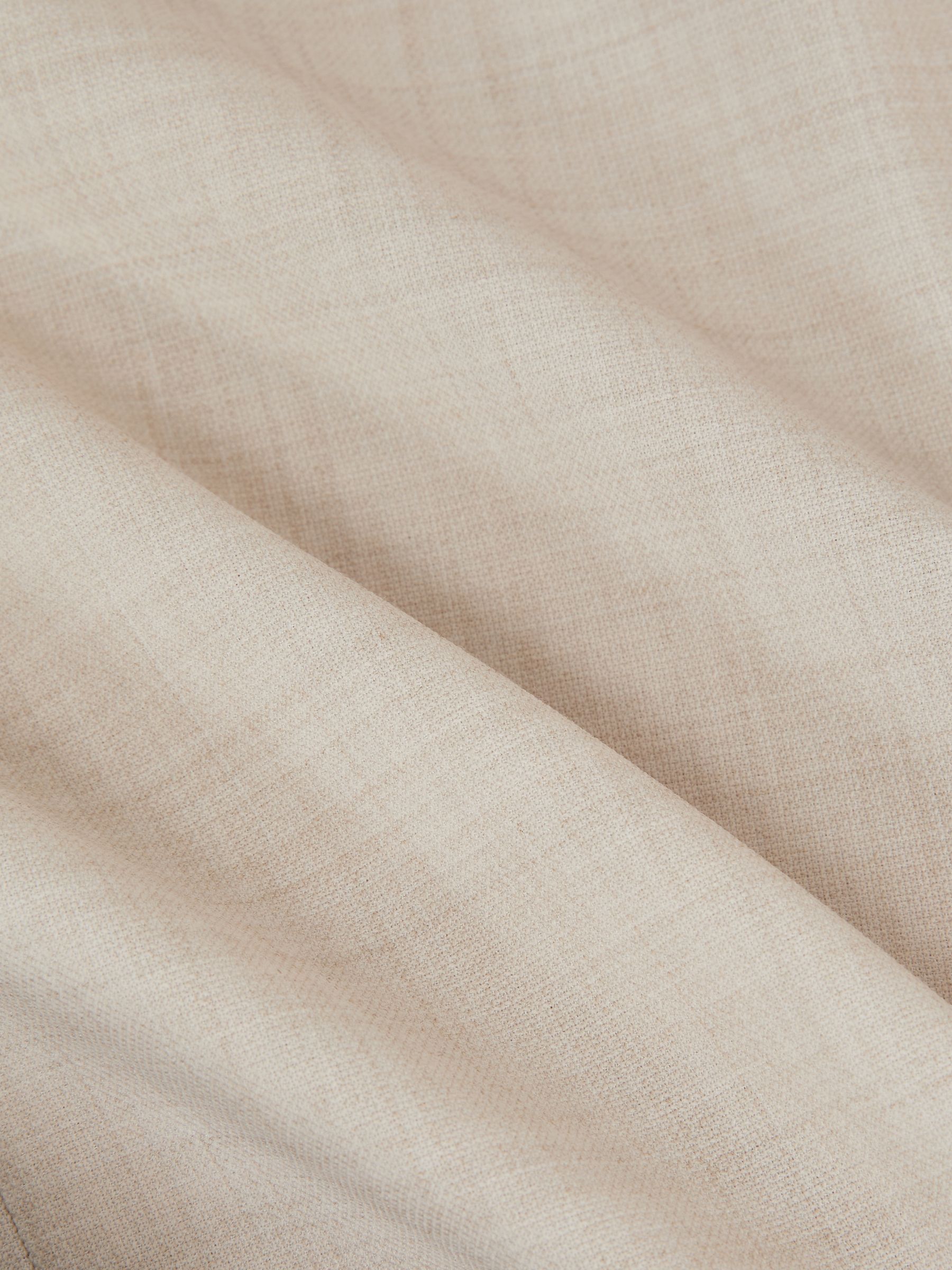 Double-Breasted Textured Suit Blazer Slim-Fit With Wool in Stone