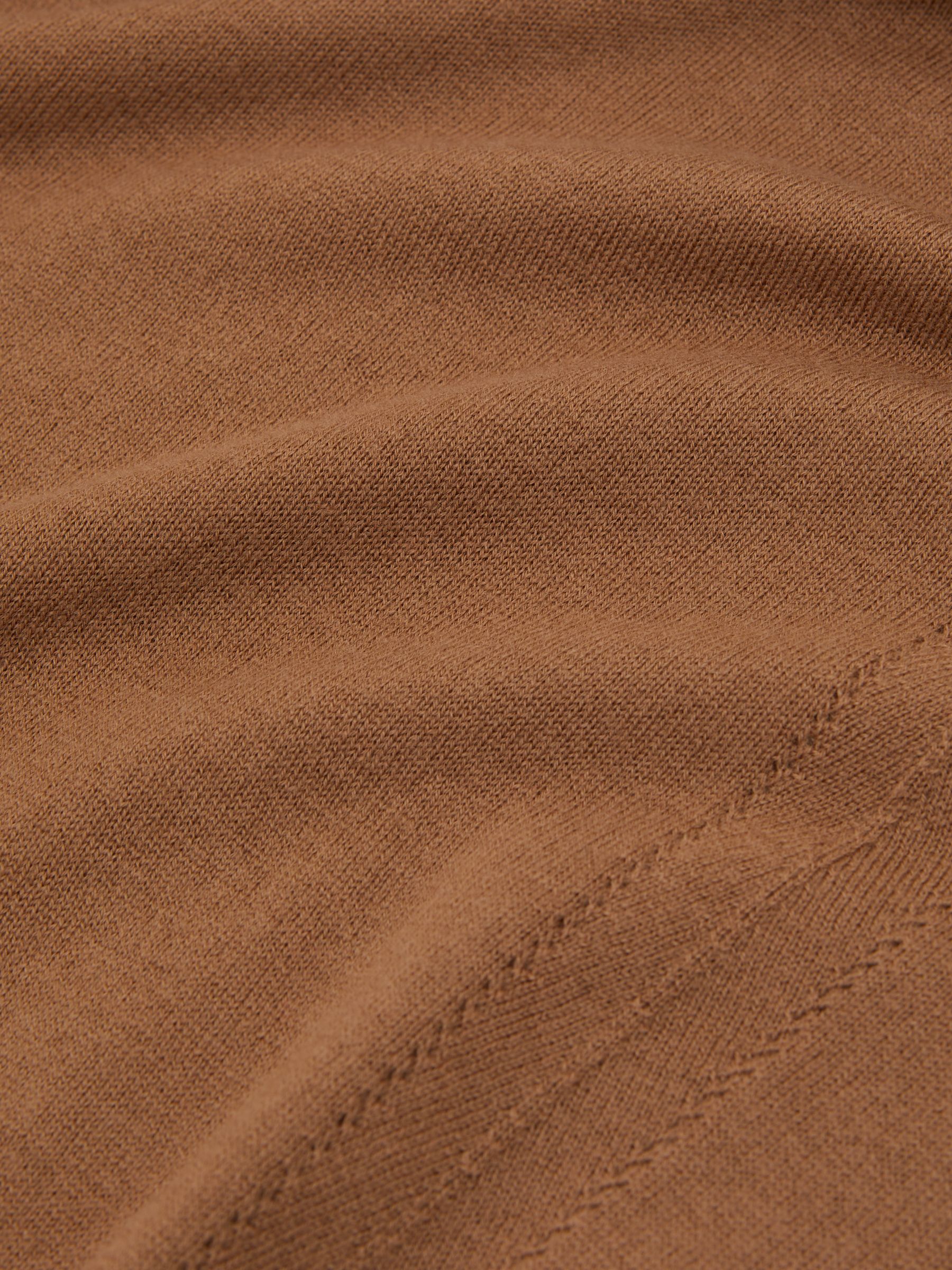 Wool Roll-Neck Jumper in Camel