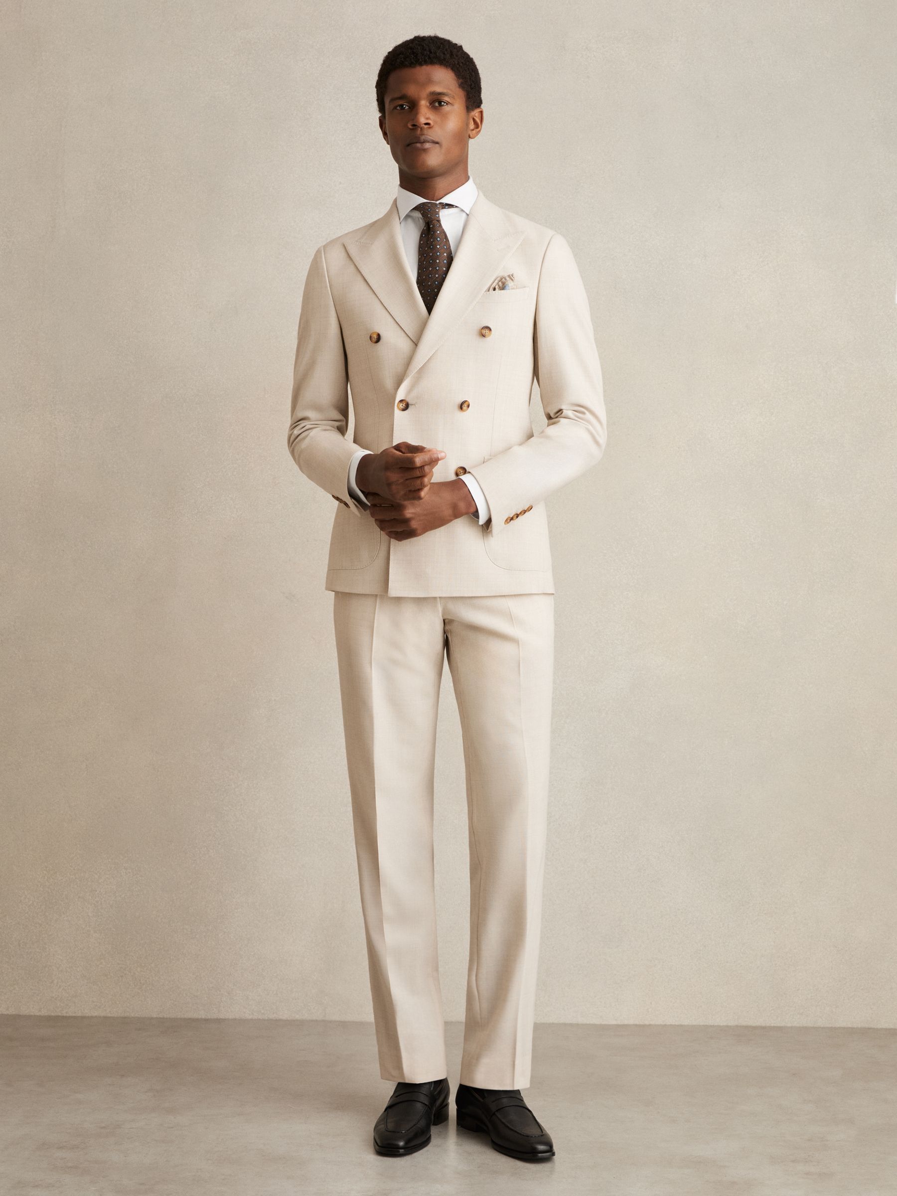 Slim Fit Two-Fold Cotton Shirt in White