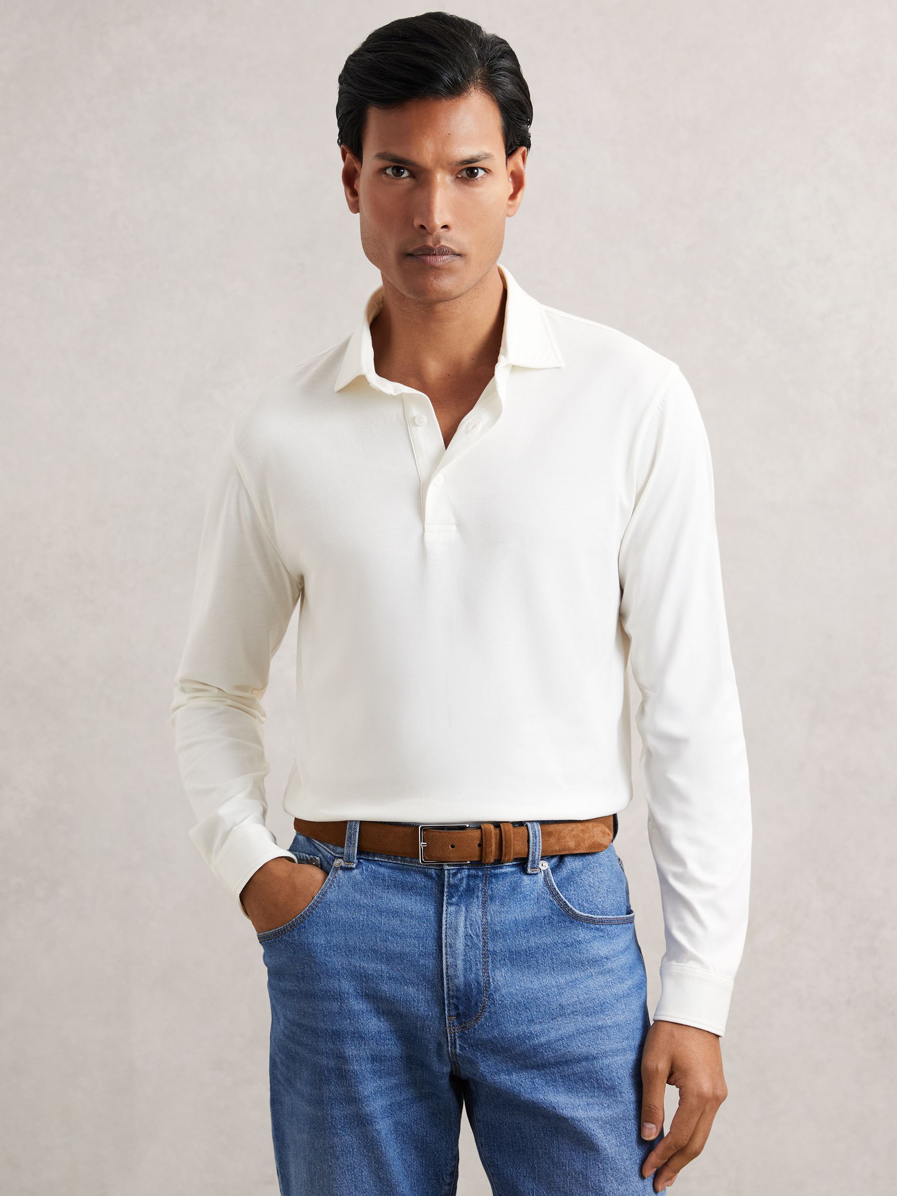 Suede Belt in Tobacco Brown