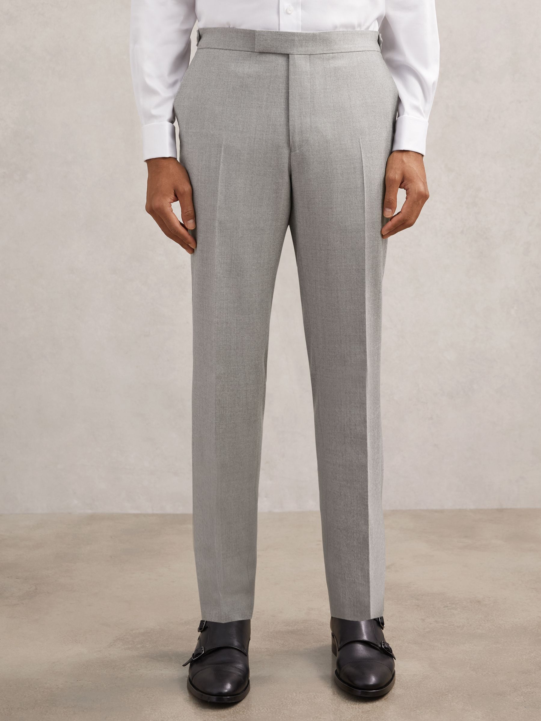 Suit Trousers in Soft Grey