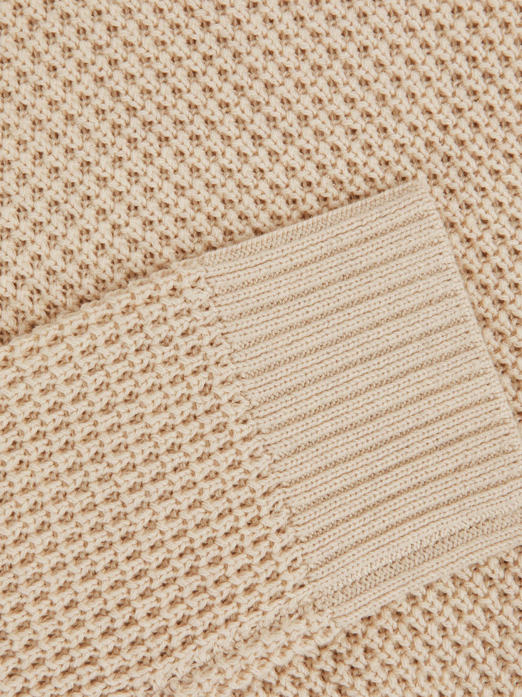 Paige Cotton Waffle-Knit Sweater in Natural