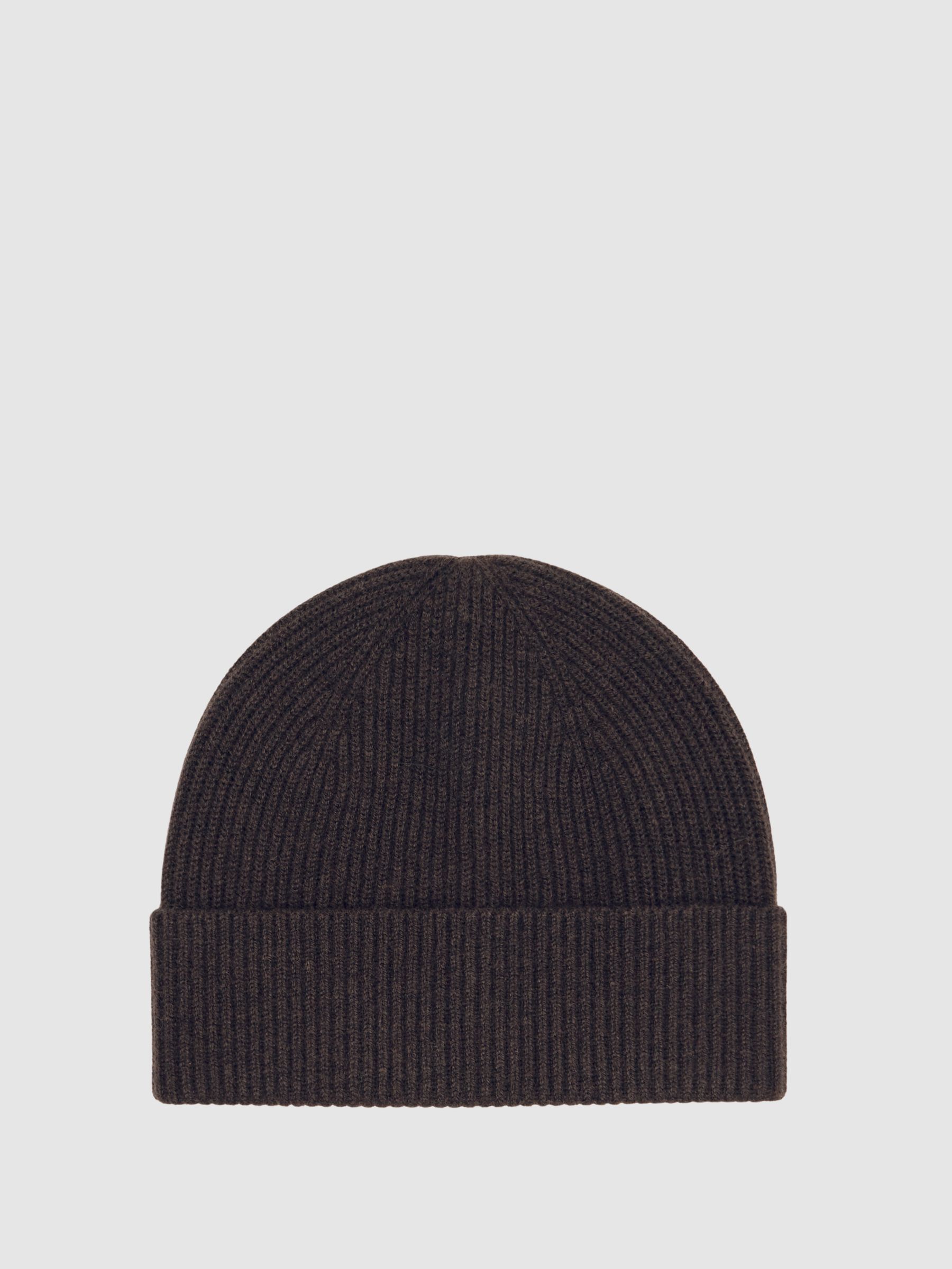 Merino Wool Scarf and Beanie Gift Set in Chocolate Brown