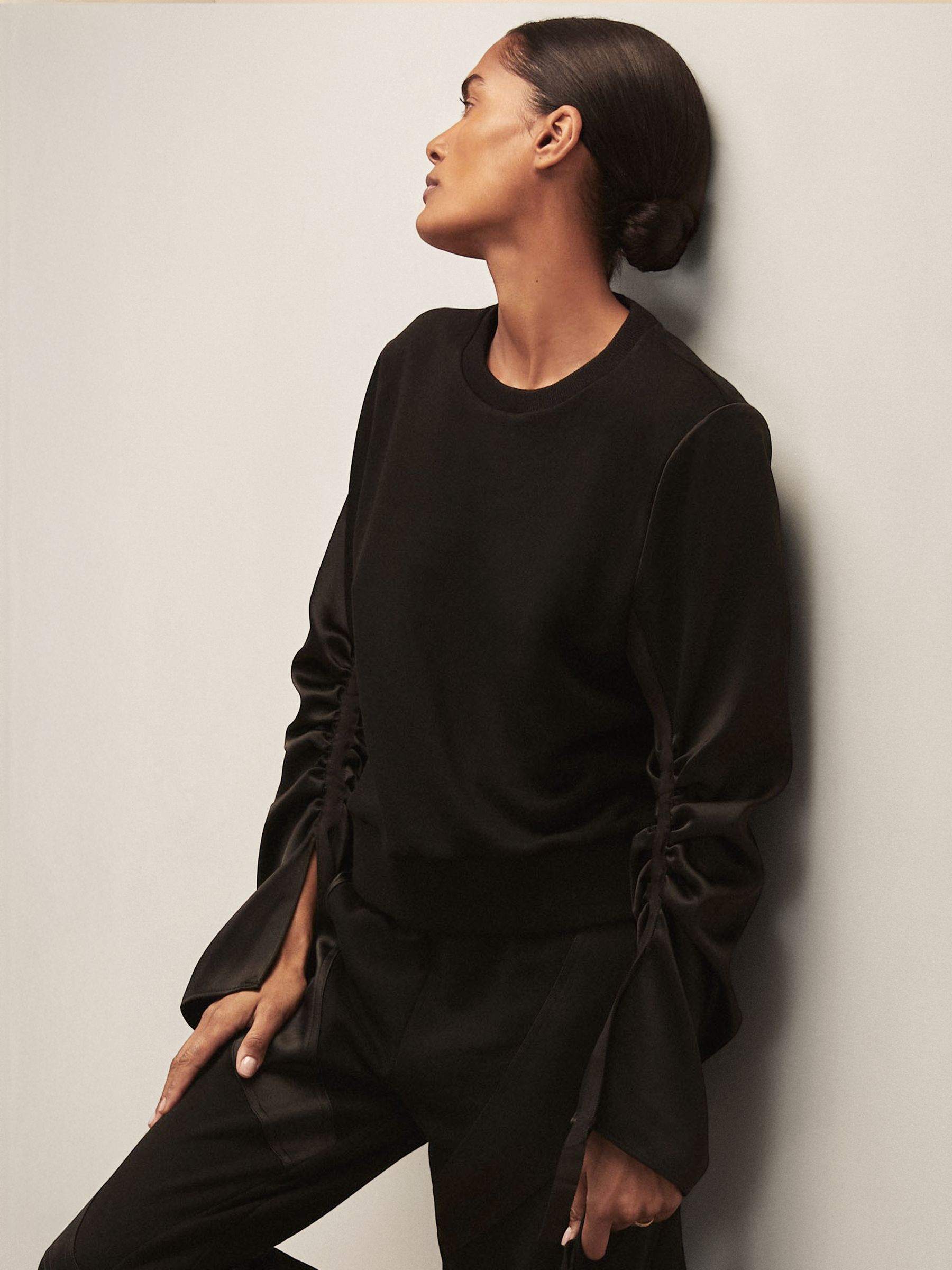 Reiss | Royal Ballet Panel Sweatshirt in Black