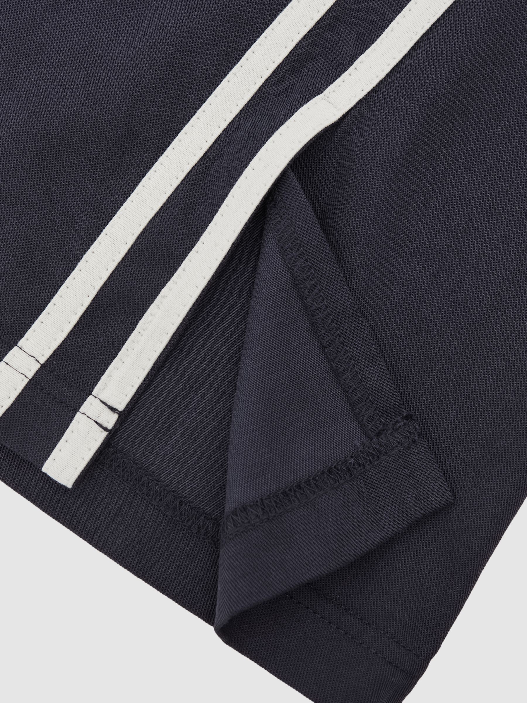 The Upside Side-Stripe Jersey Joggers in Navy