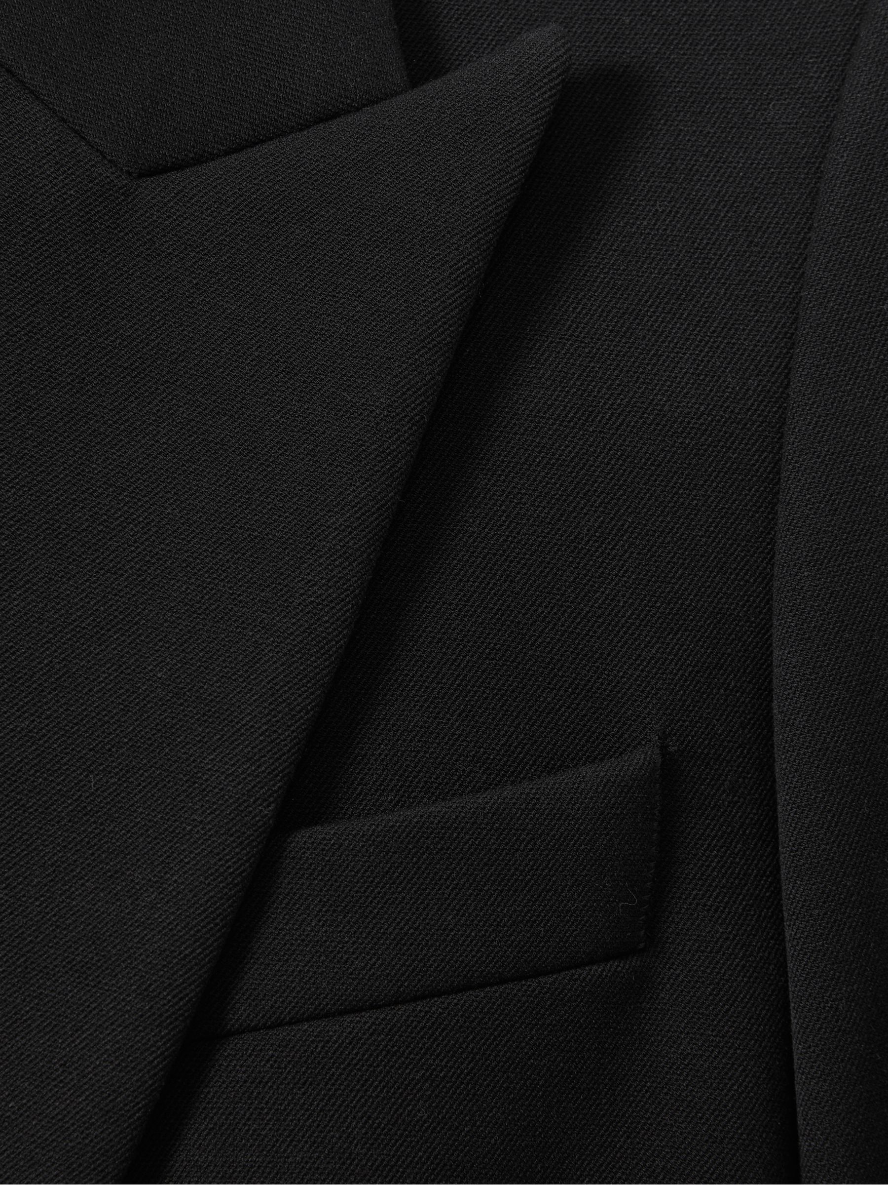 Petite Tailored Single Breasted Suit Blazer in Black