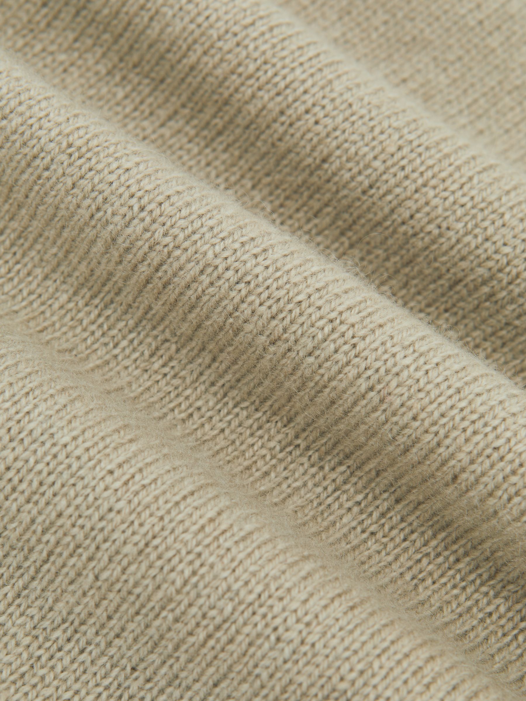 100% Cashmere Crew-Neck Jumper in Sage Green