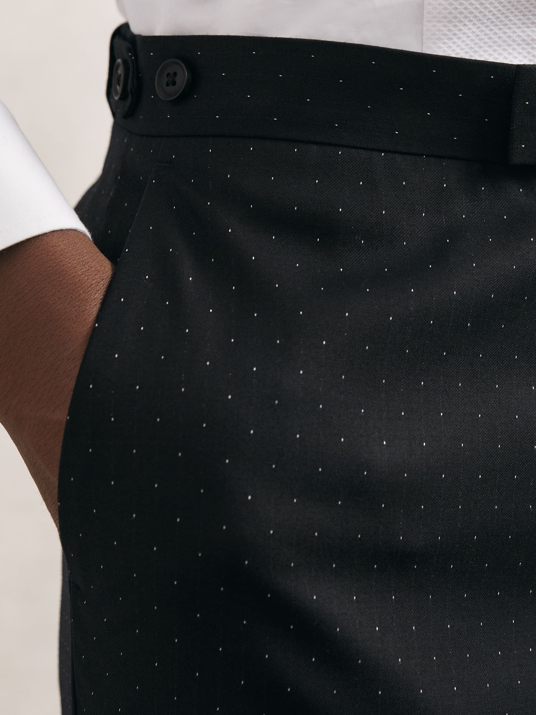 Suit Trousers in Midnight Navy