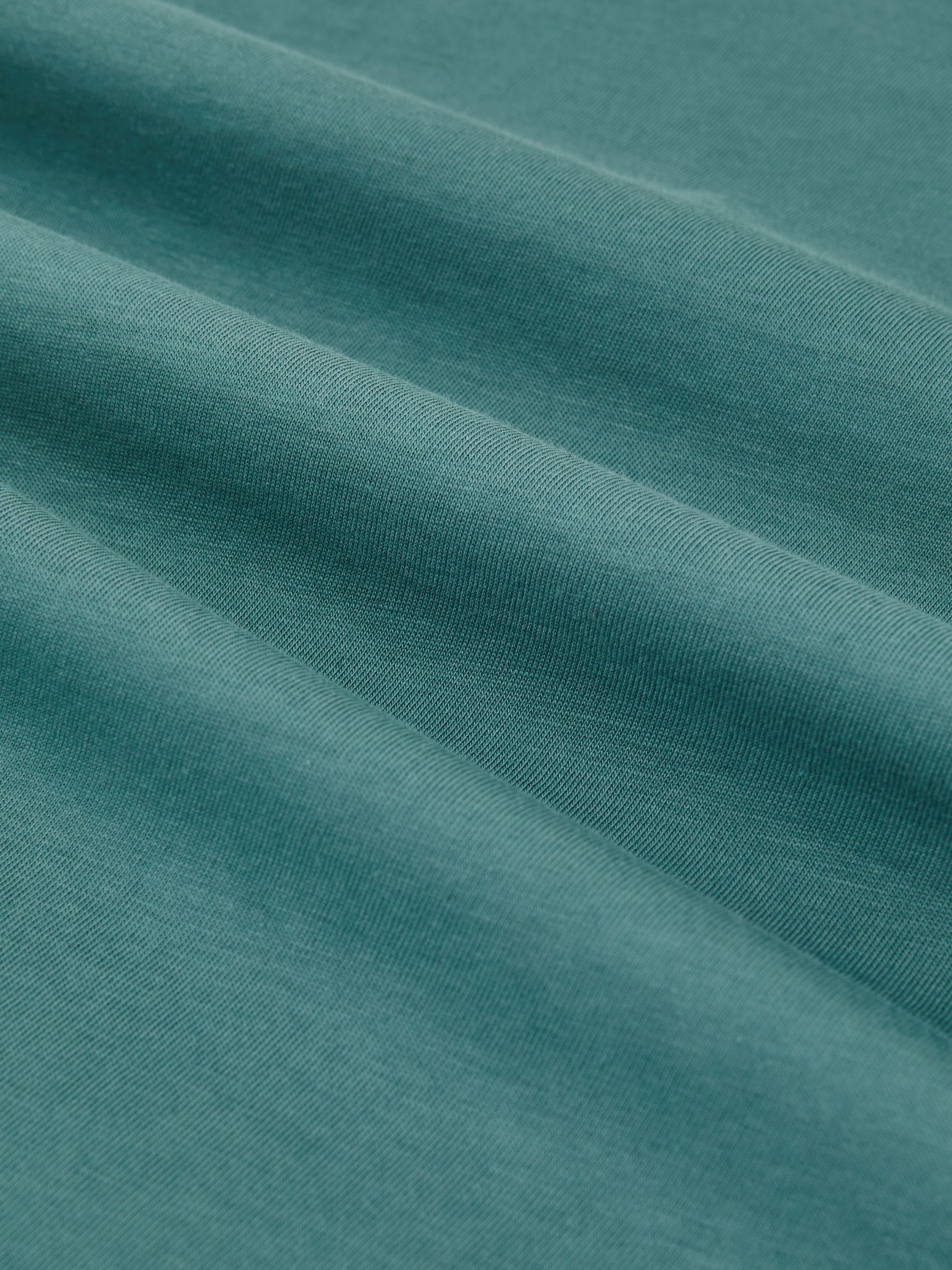 Cotton Crew-Neck T-Shirt in Seafoam Green