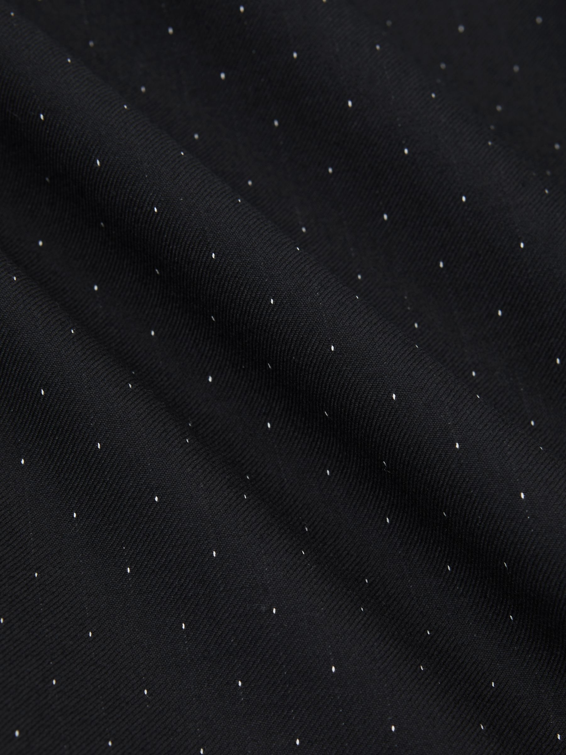 Single-Breasted Polka-Dot Suit Blazer Tailored-Fit Wool-Blend in Midnight Navy