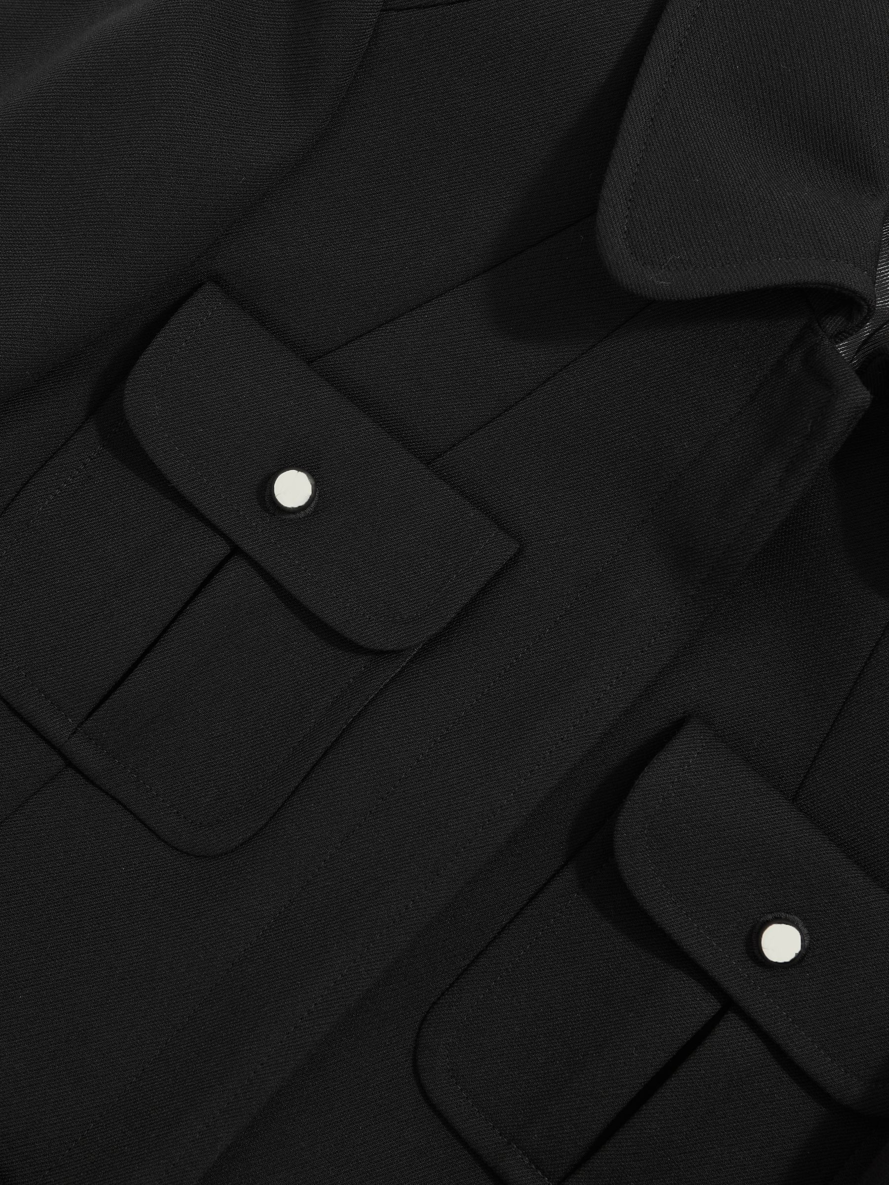 Atelier Wool Belted Jacket in Black