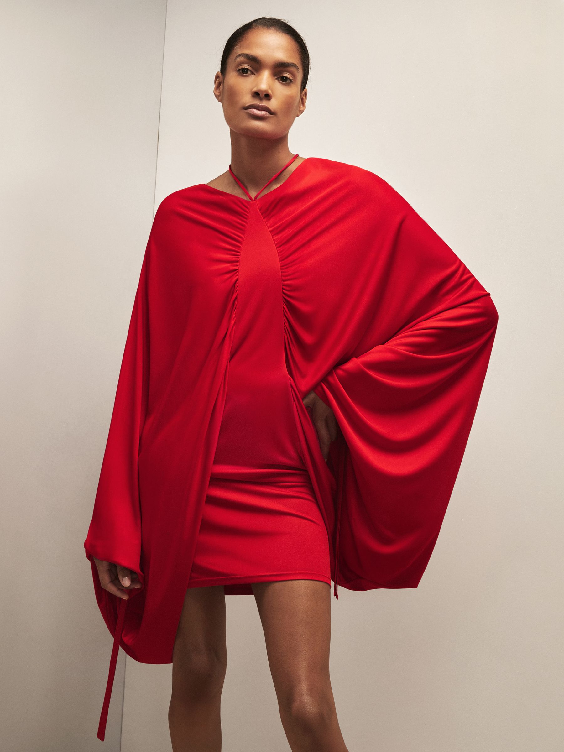 Reiss | Royal Ballet Batwing Dress in Red