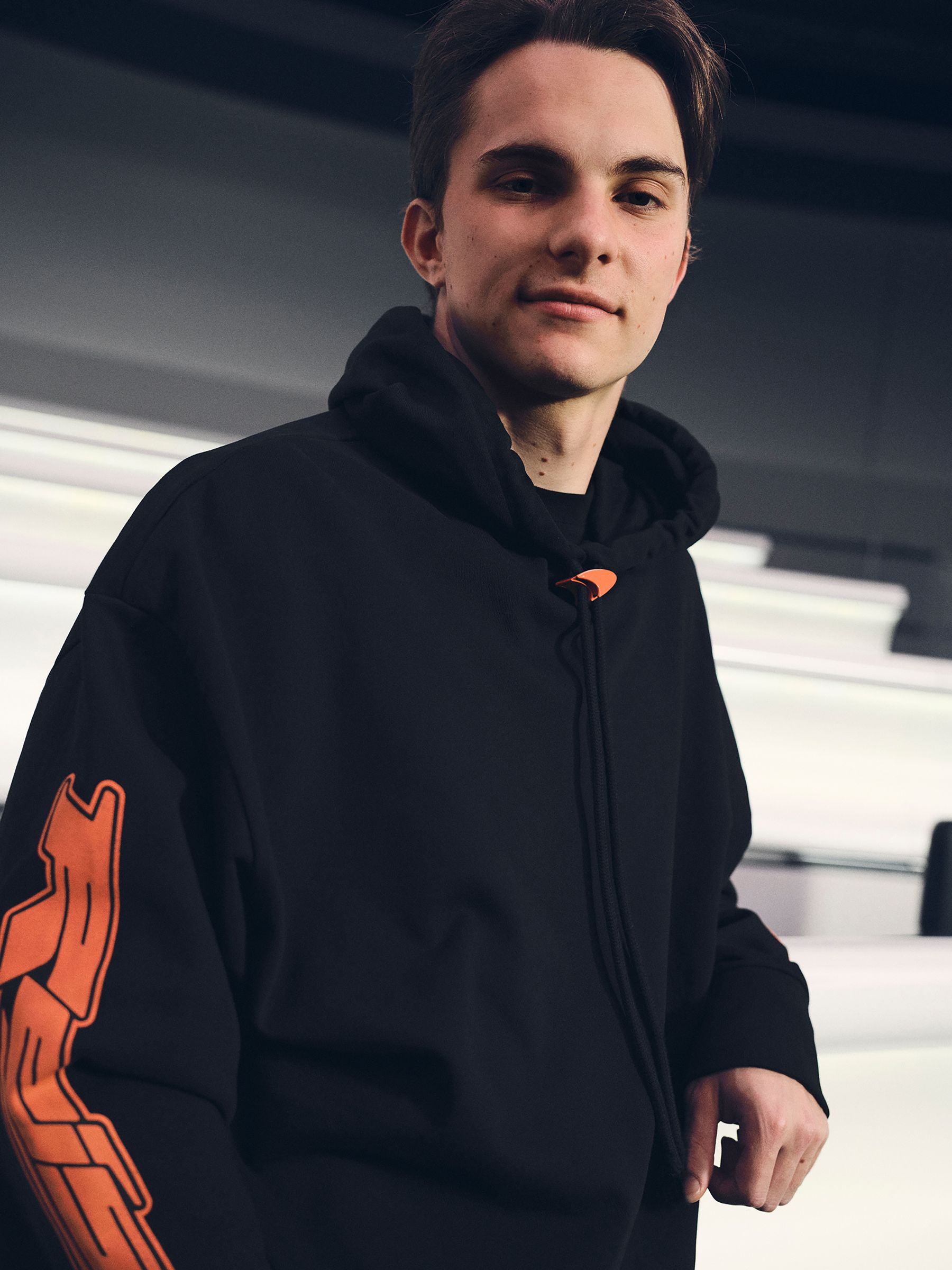 McLaren F1 Team Oversize Toggle Hoodie Unisex Fit in Black